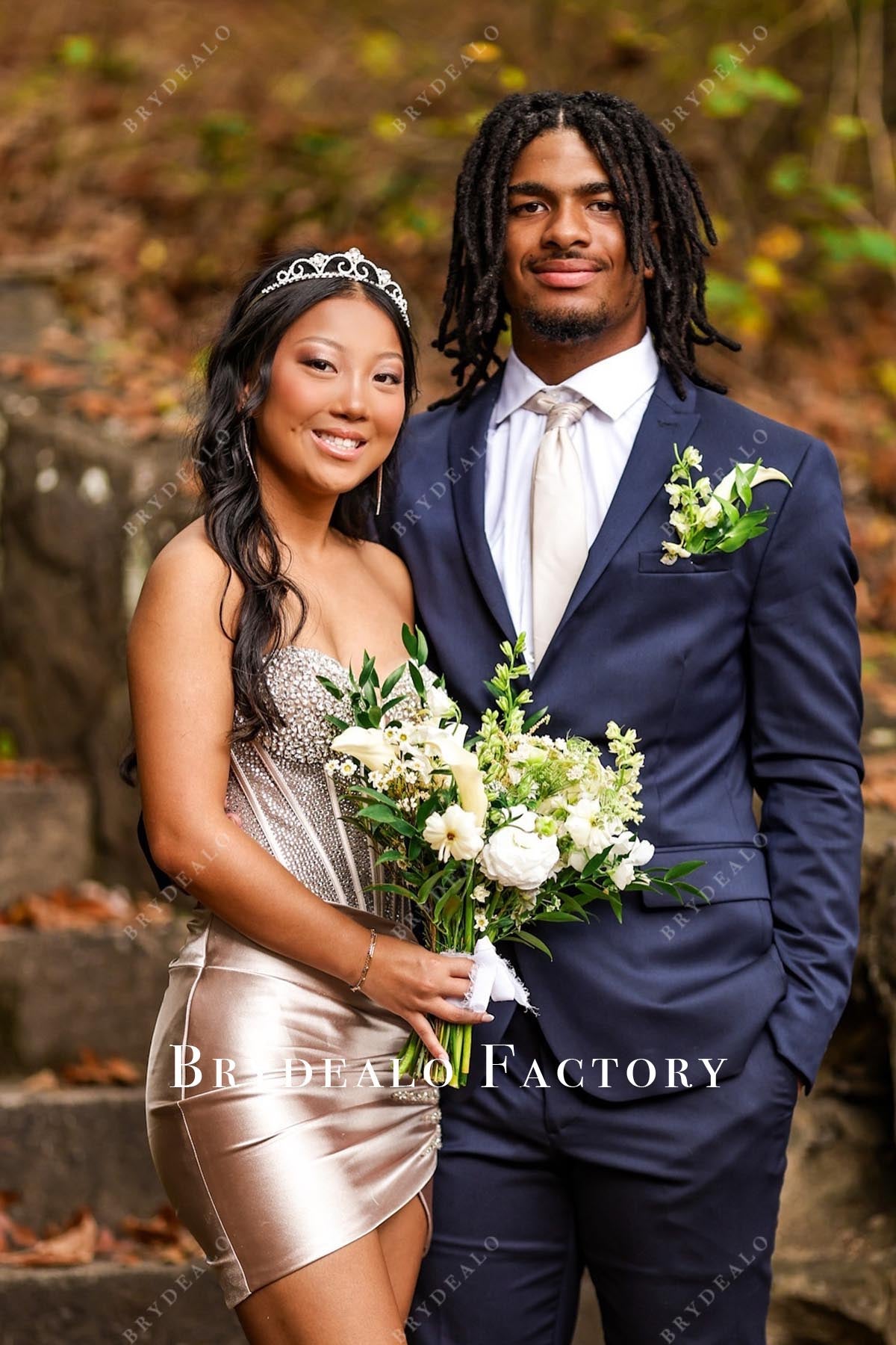 glitter nude mini homecoming dress