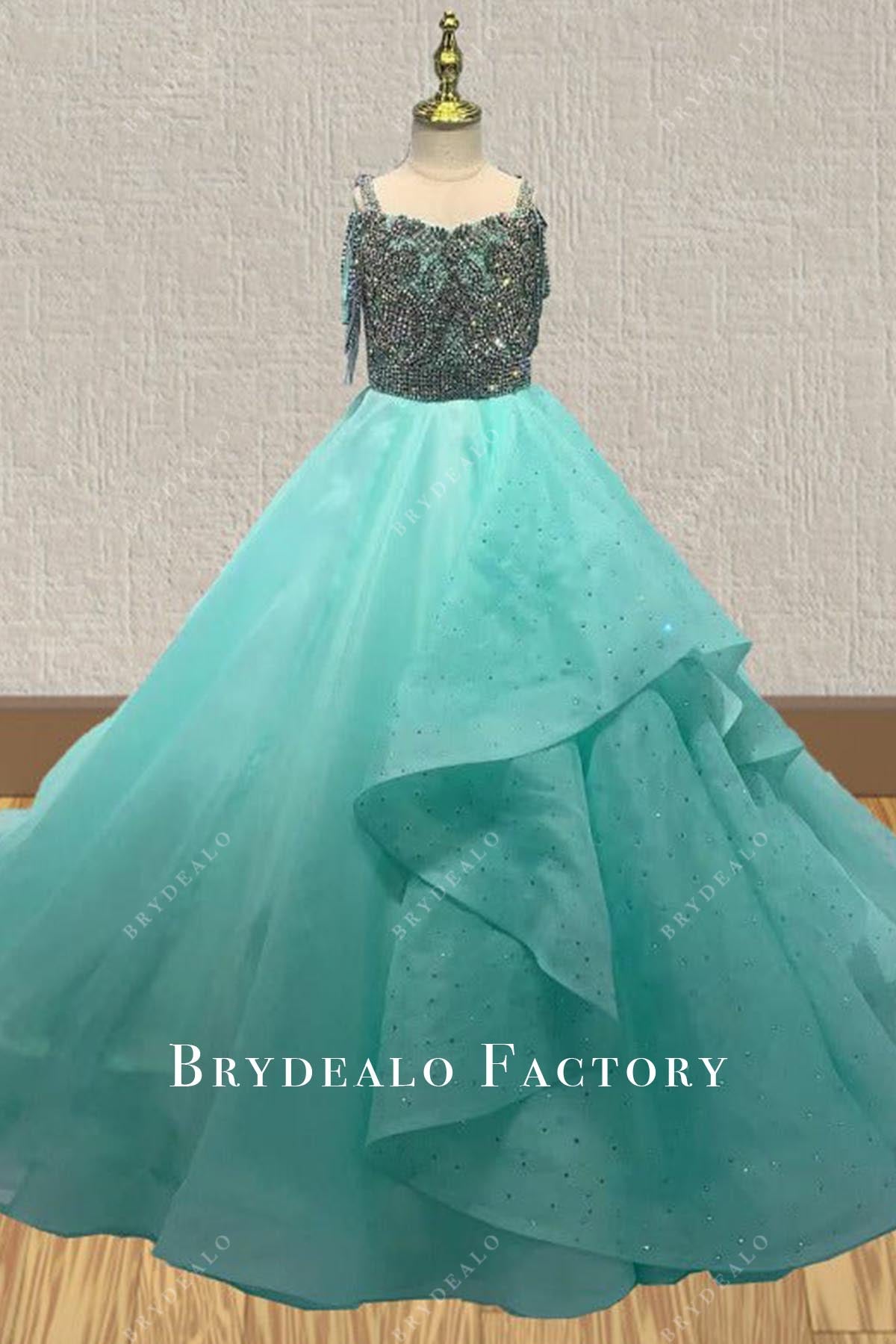 glitter tiffany a line pageant dress