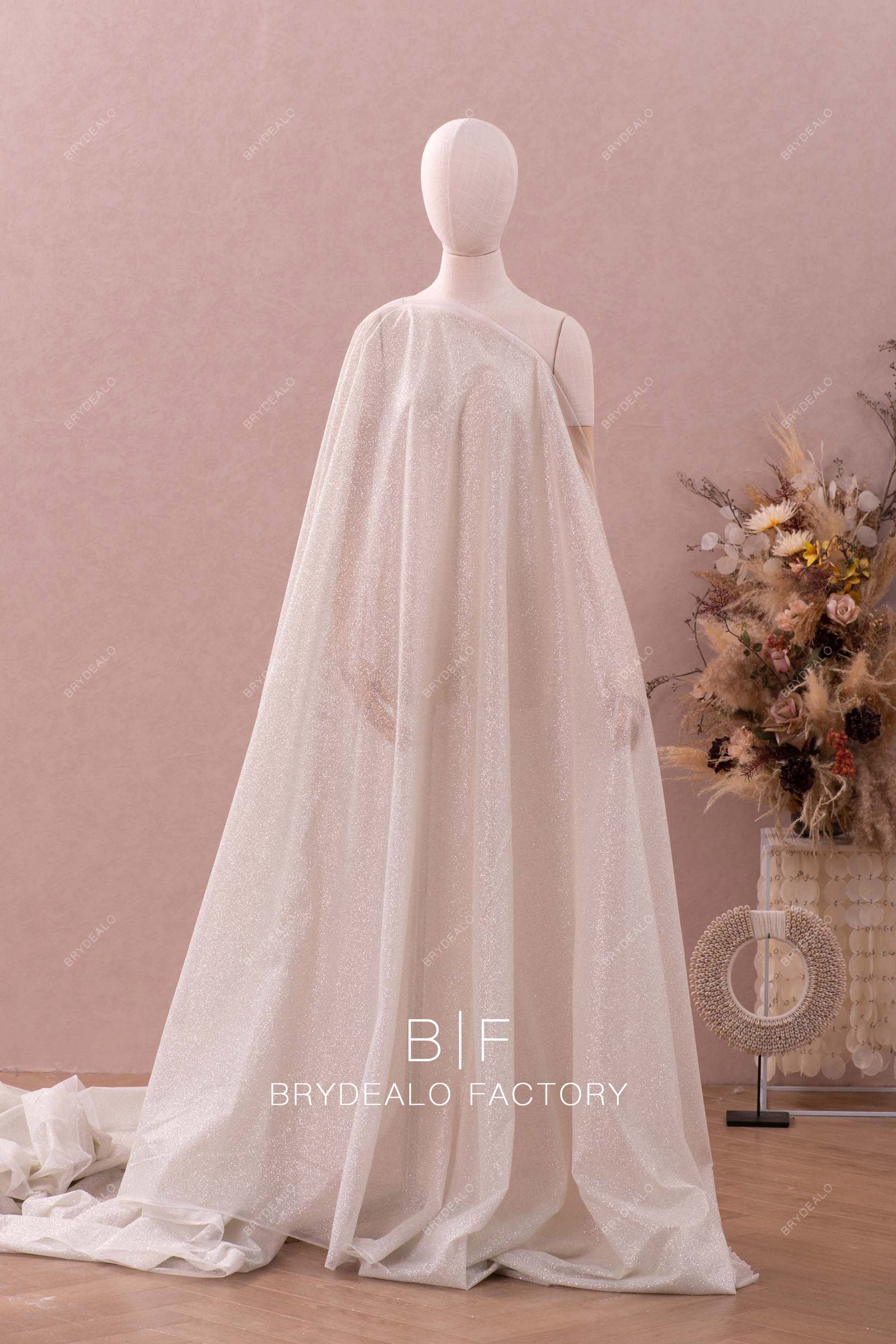 glitter tulle fabric