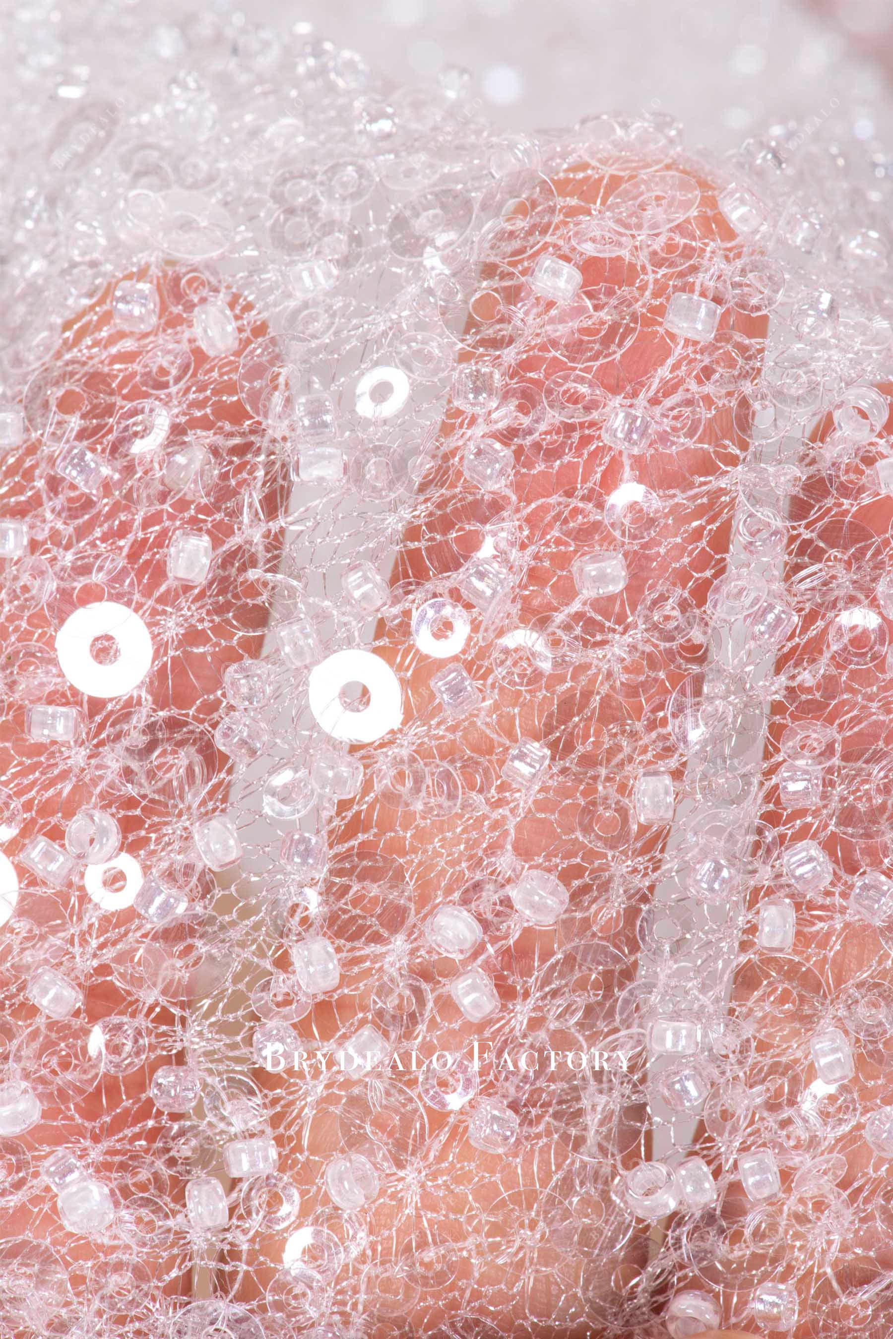 intensive clear bridal tulle