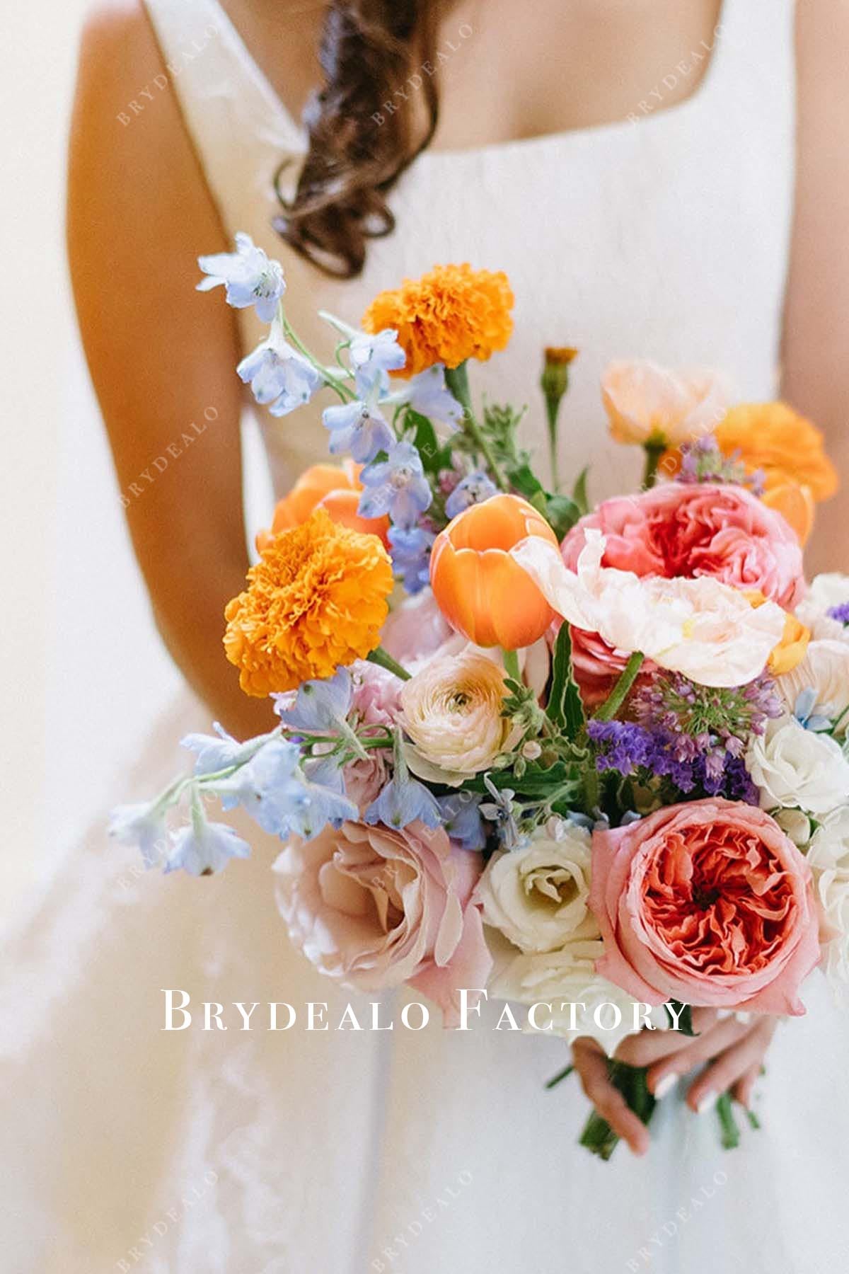 jacquard sleeveless wedding dress