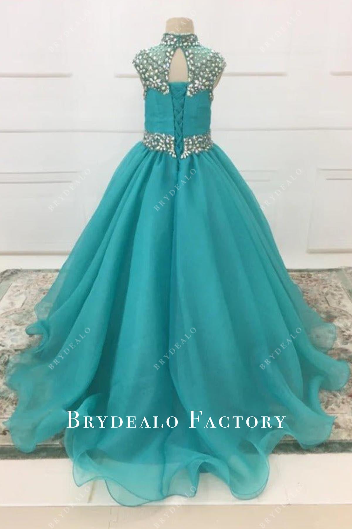 jade court train pageant dress