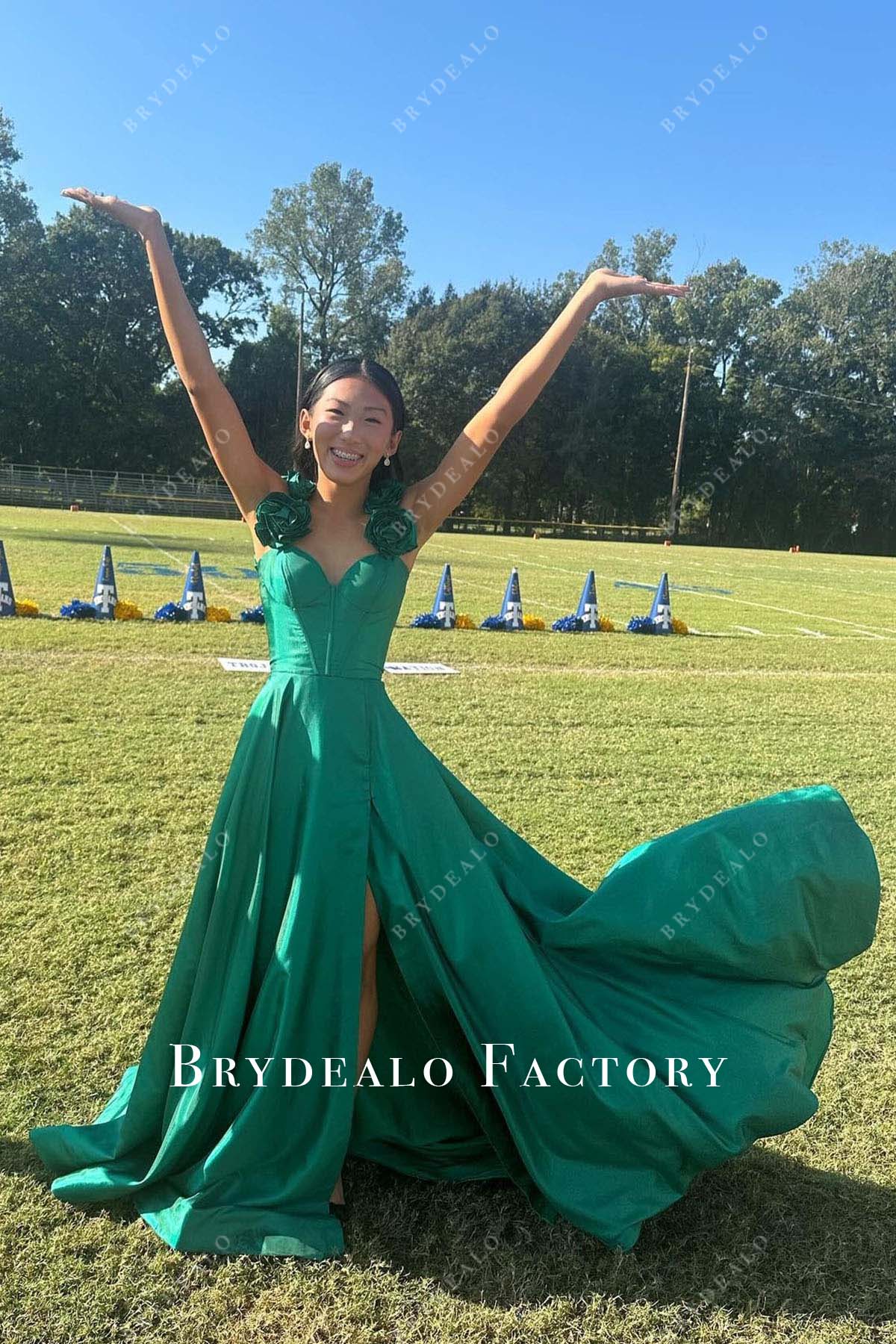 jungle green a lien homecoming dress