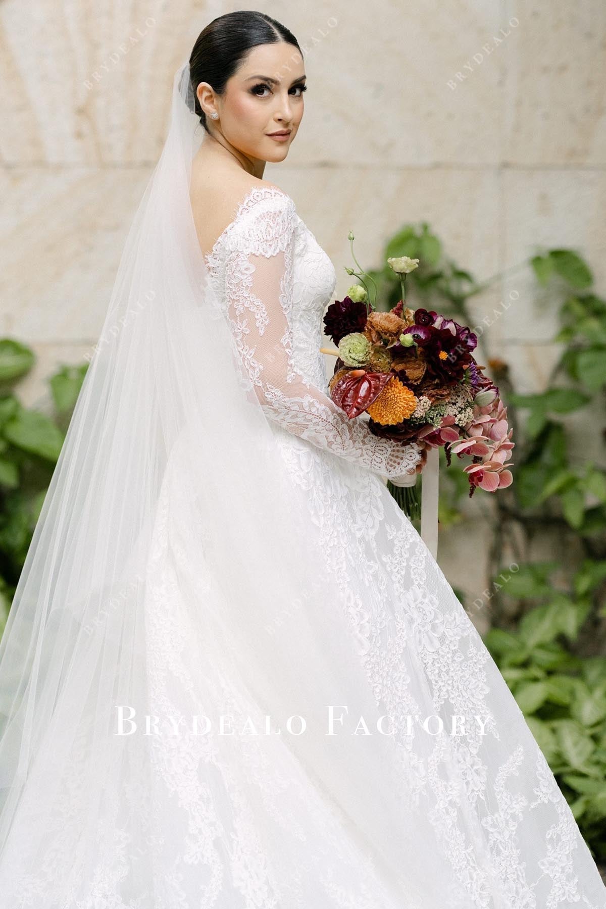 lace aline wedding dress