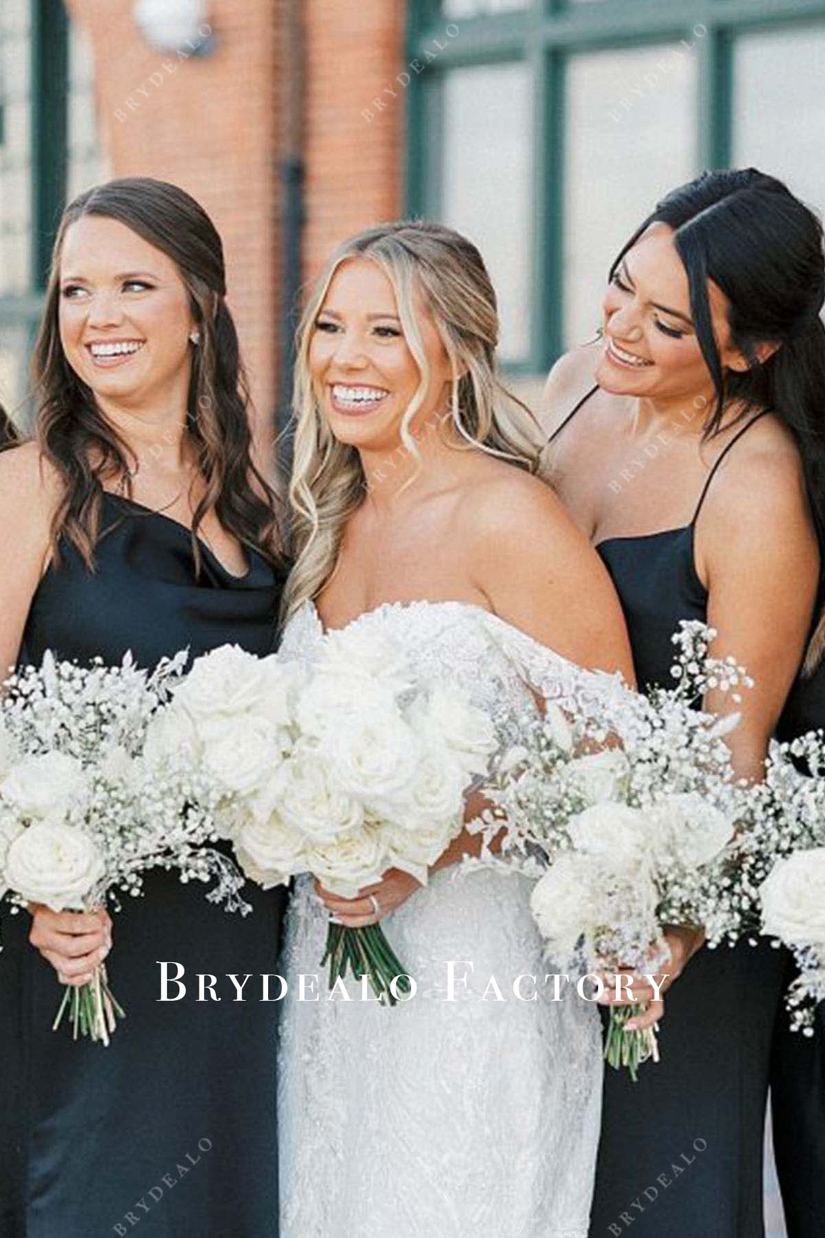 lace appliques sweetheart neck mermaid wedding dress