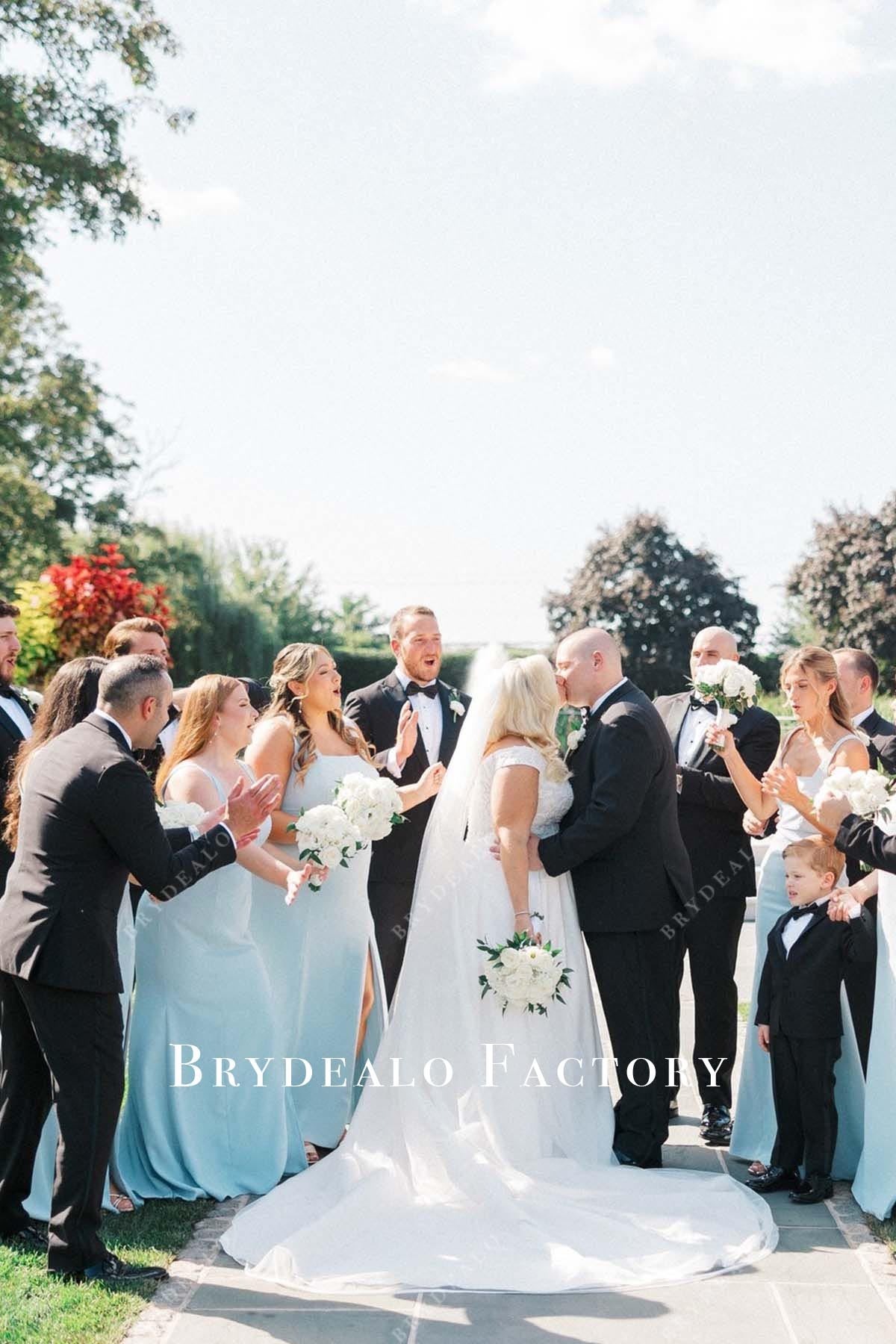 lace cap sleeves wedding dress