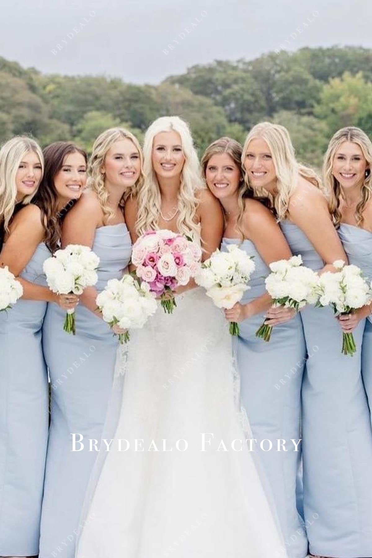 lace strapless wedding dress