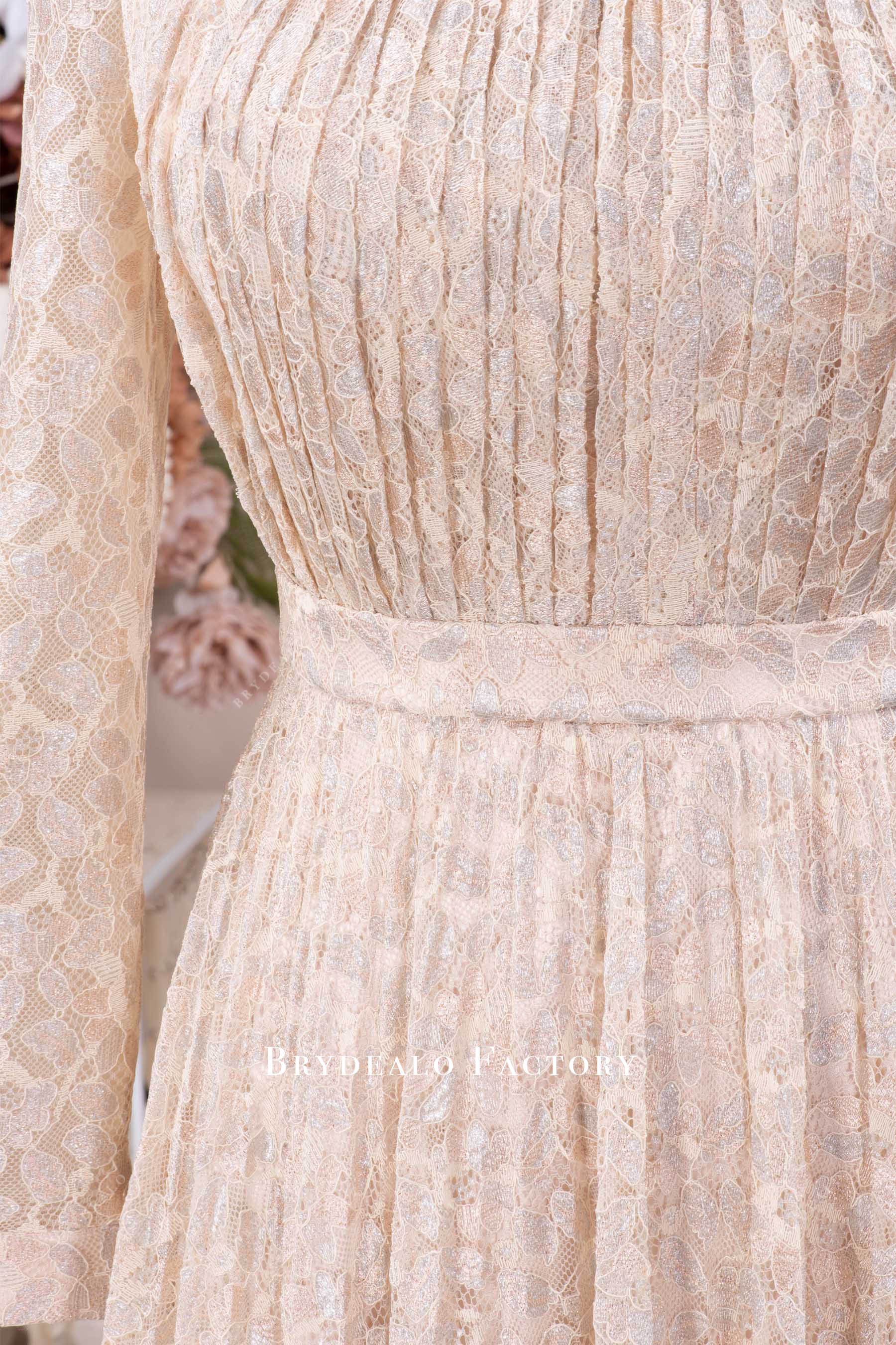 lace waistband formal dress