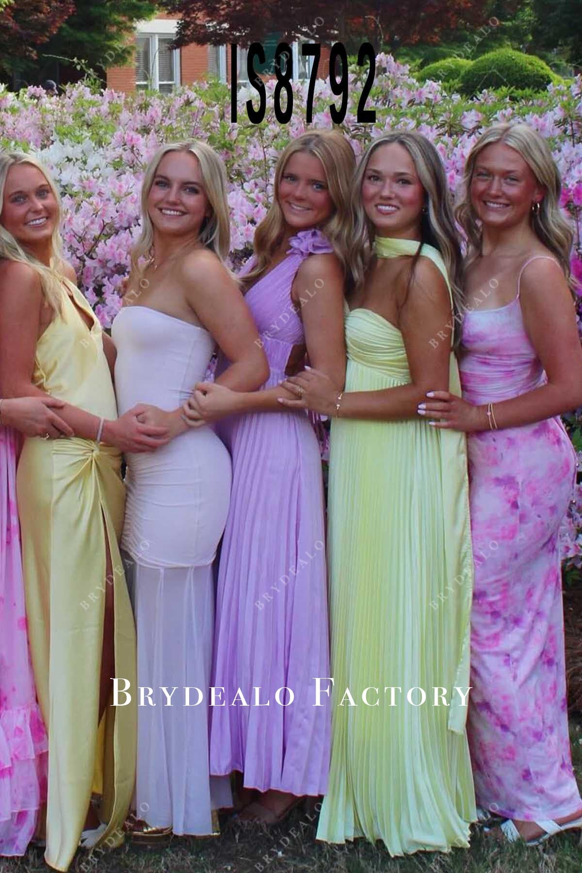 lilac ankle length prom dress