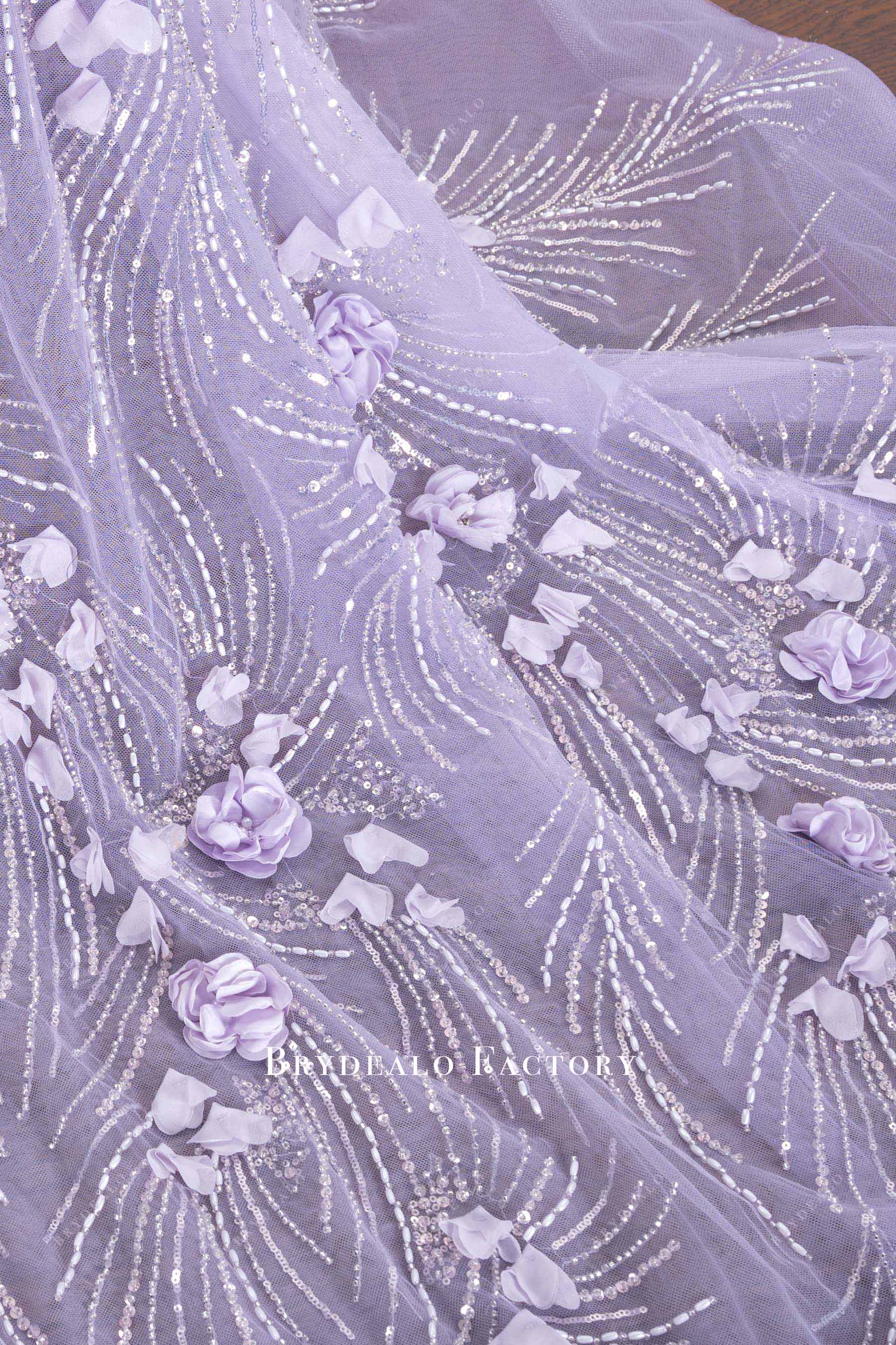 lilac floral lace formal dress