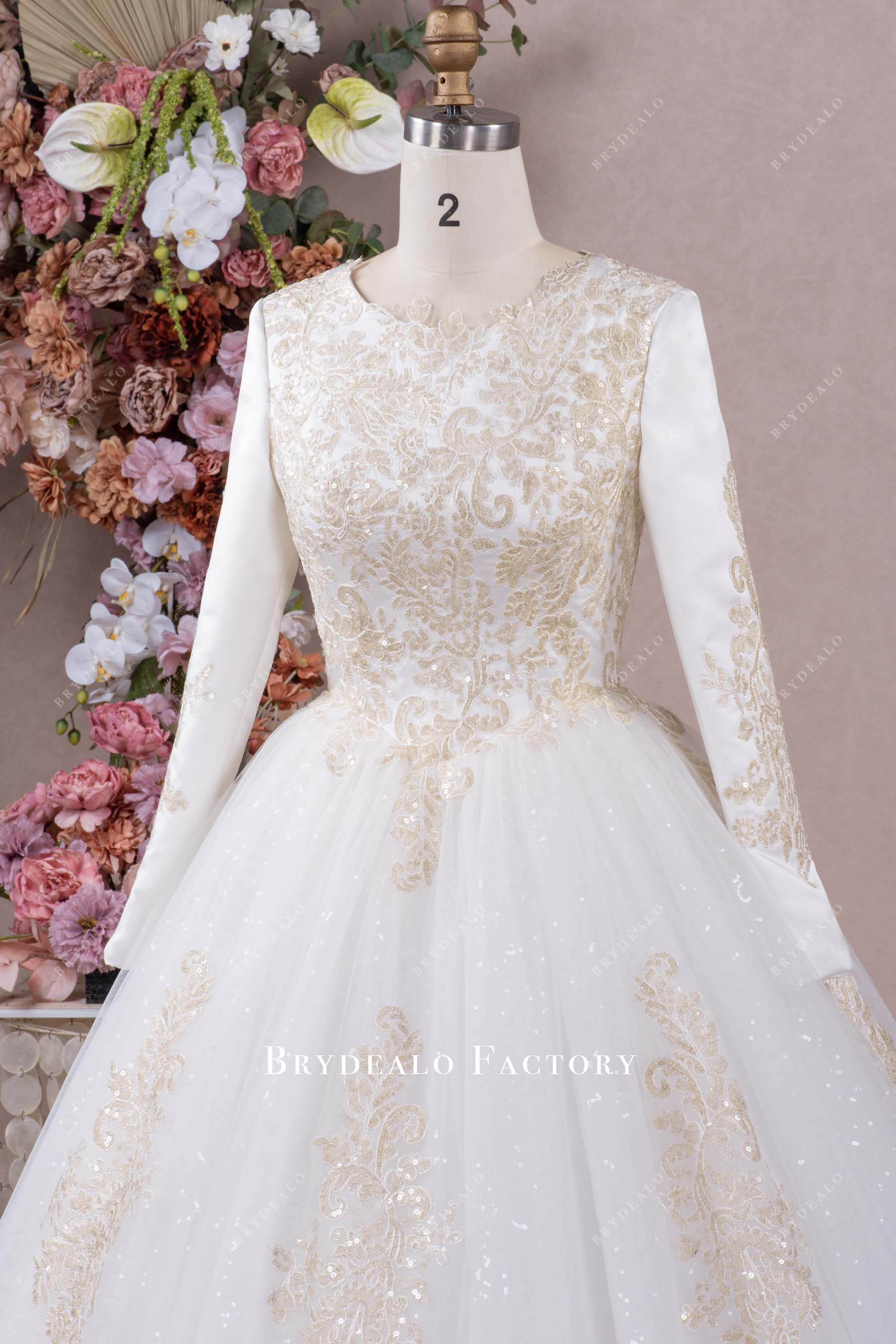 long sleeve wedding dress