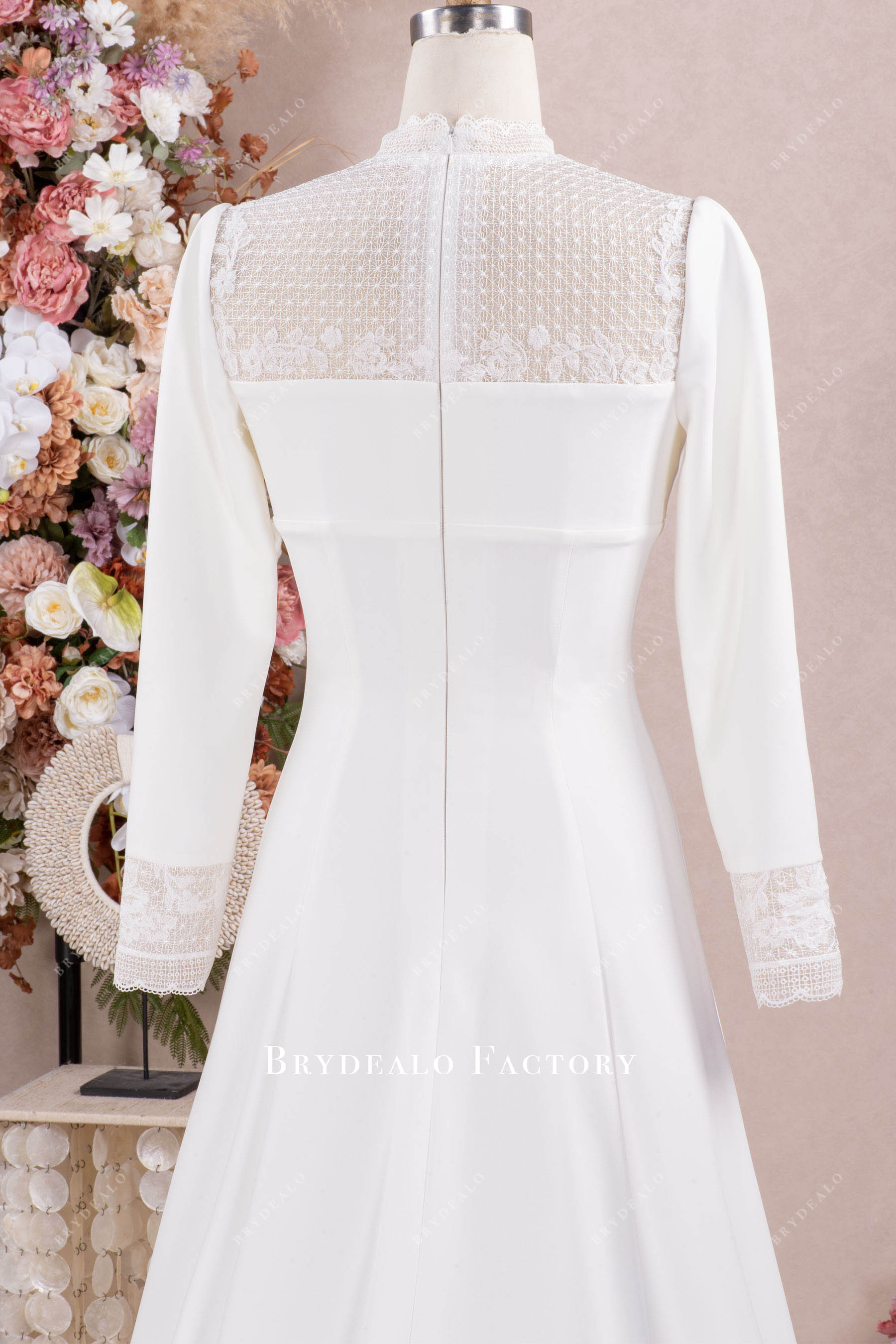 long sleeve wedding gown
