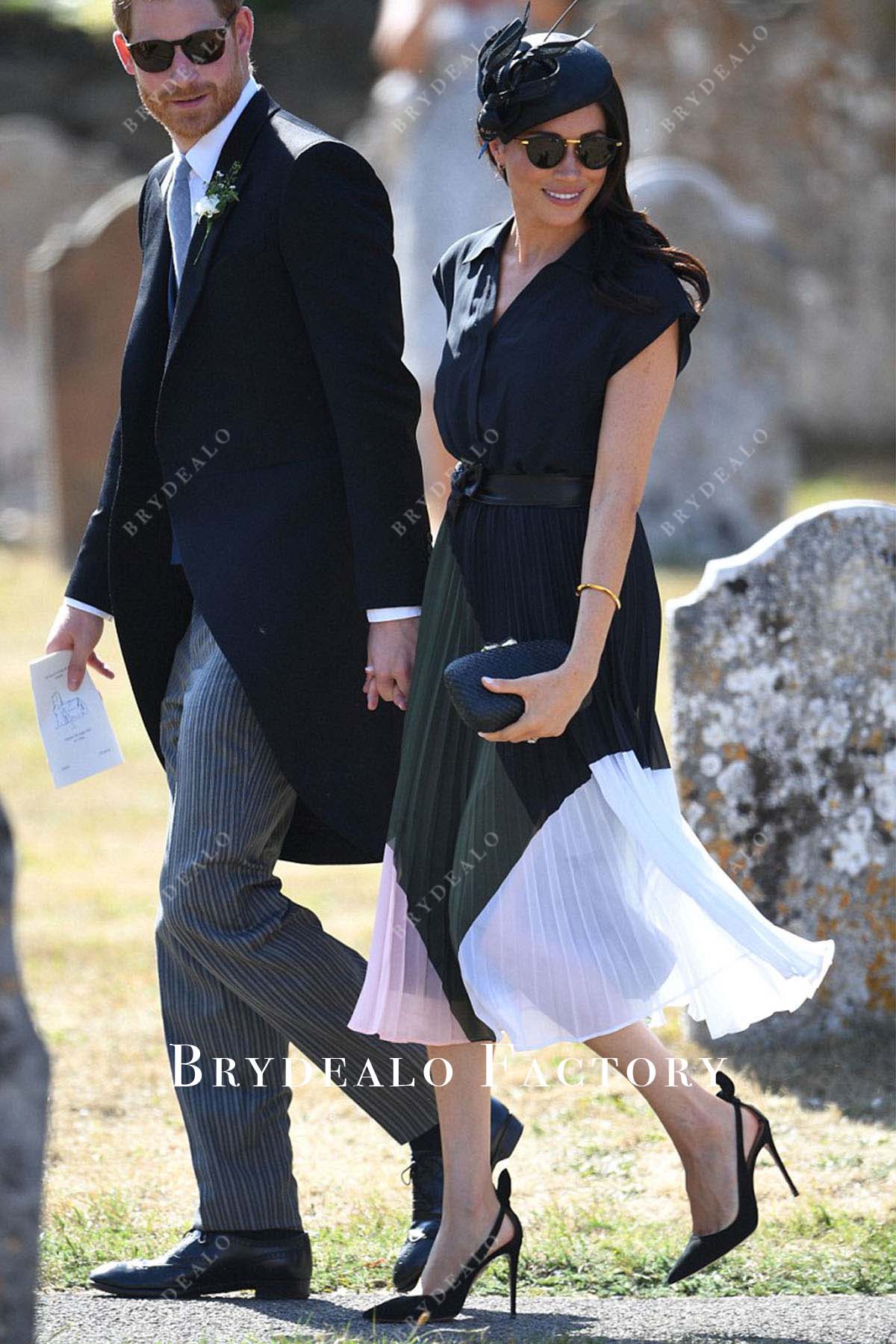 Meghan Markle Chiffon 2018 Wedding Guest Dress Meghan Markle Chiffon 2018 Wedding Guest Dress