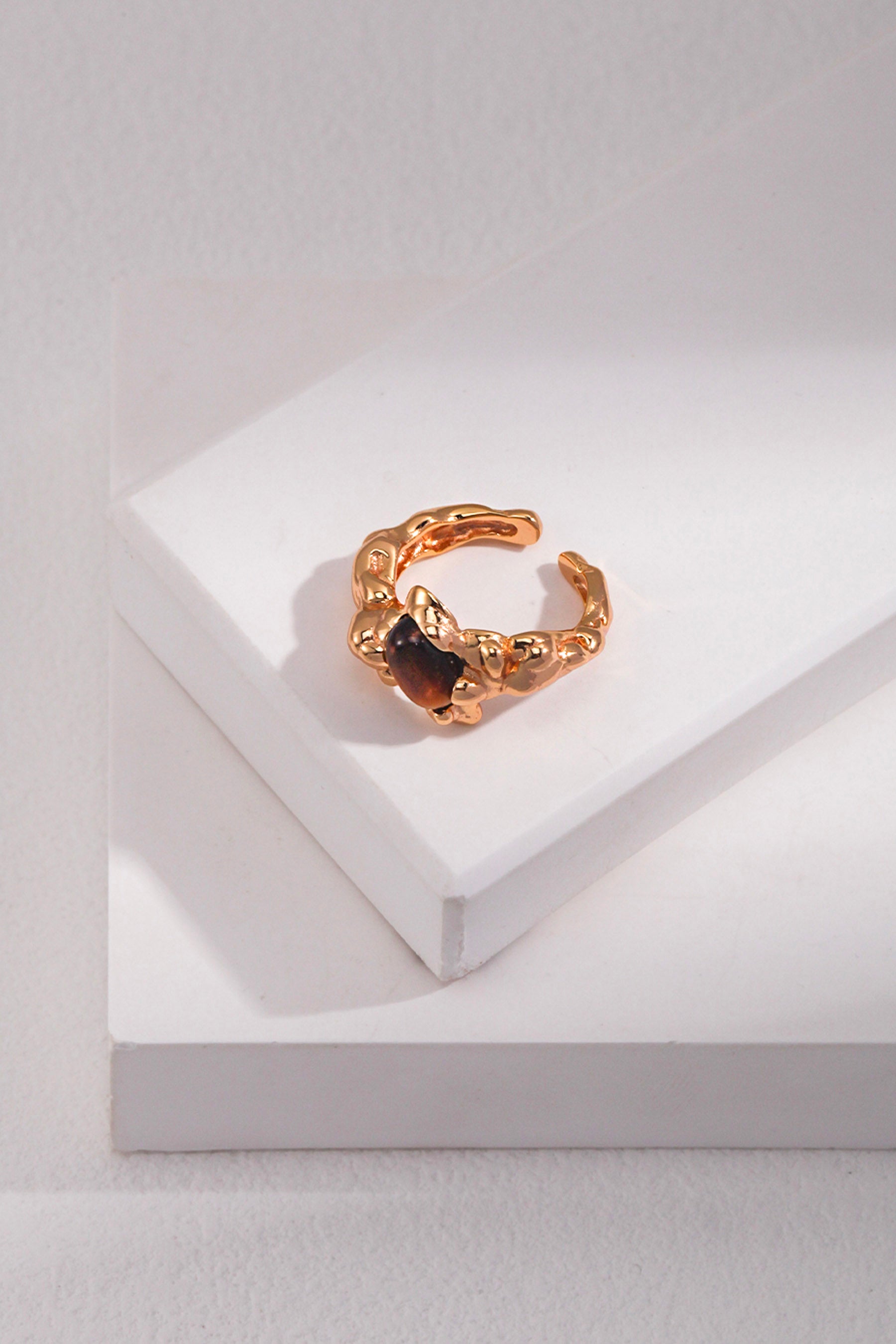 minimalist silver inlaid ring