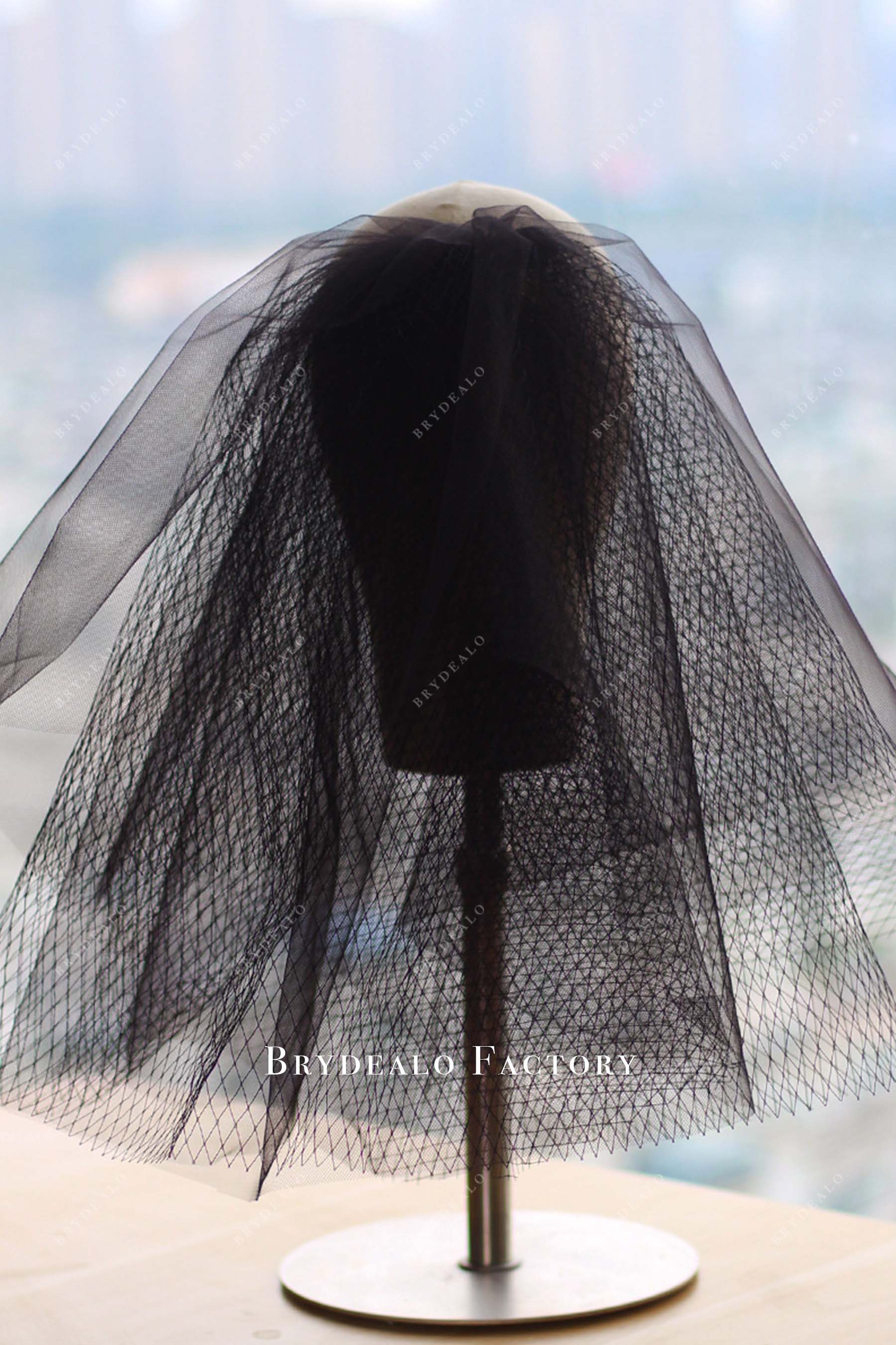 multi layer bridal veil