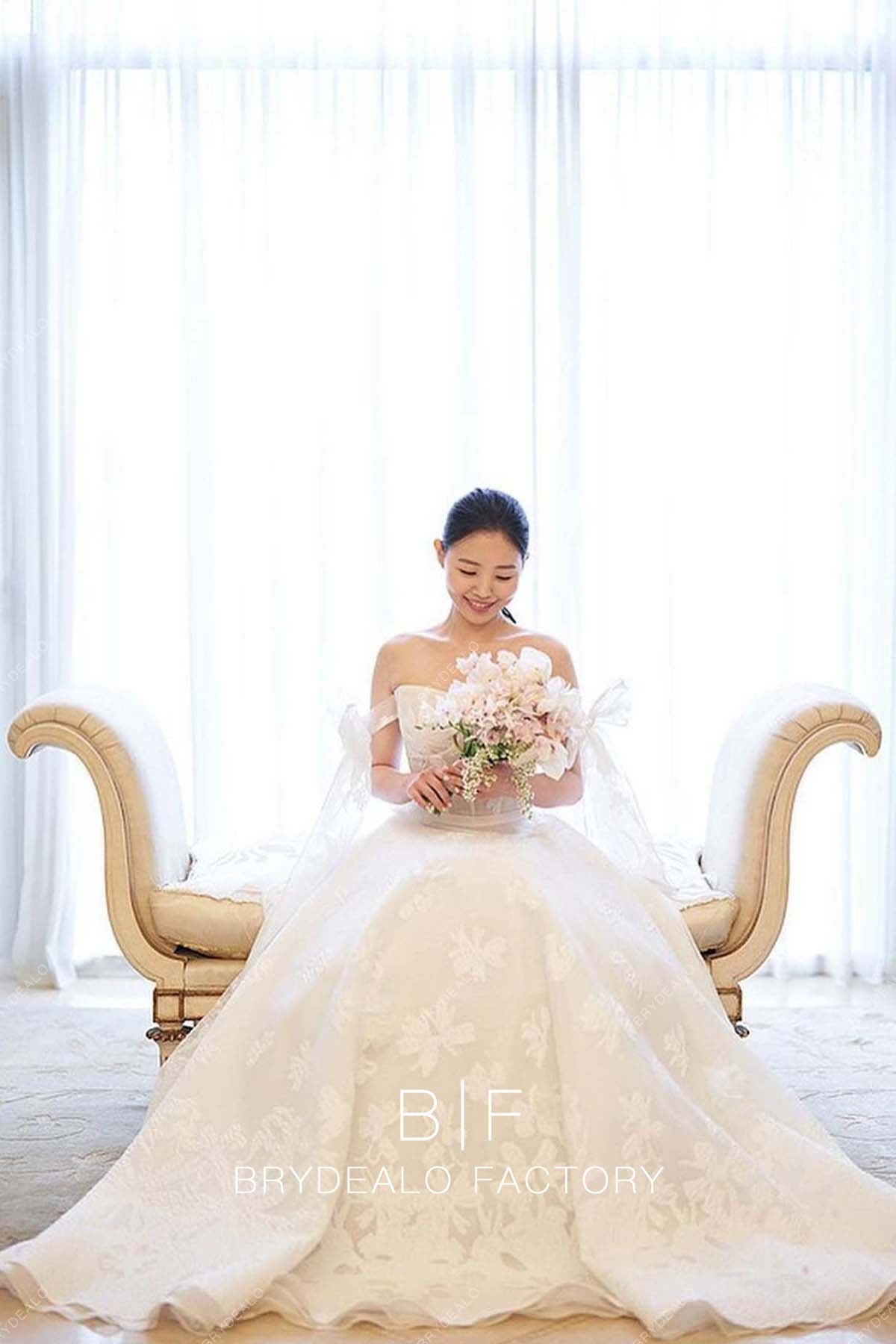 ivory jacquard wedding dress Mahogany Wedding Dresses Tania Olsen Designs