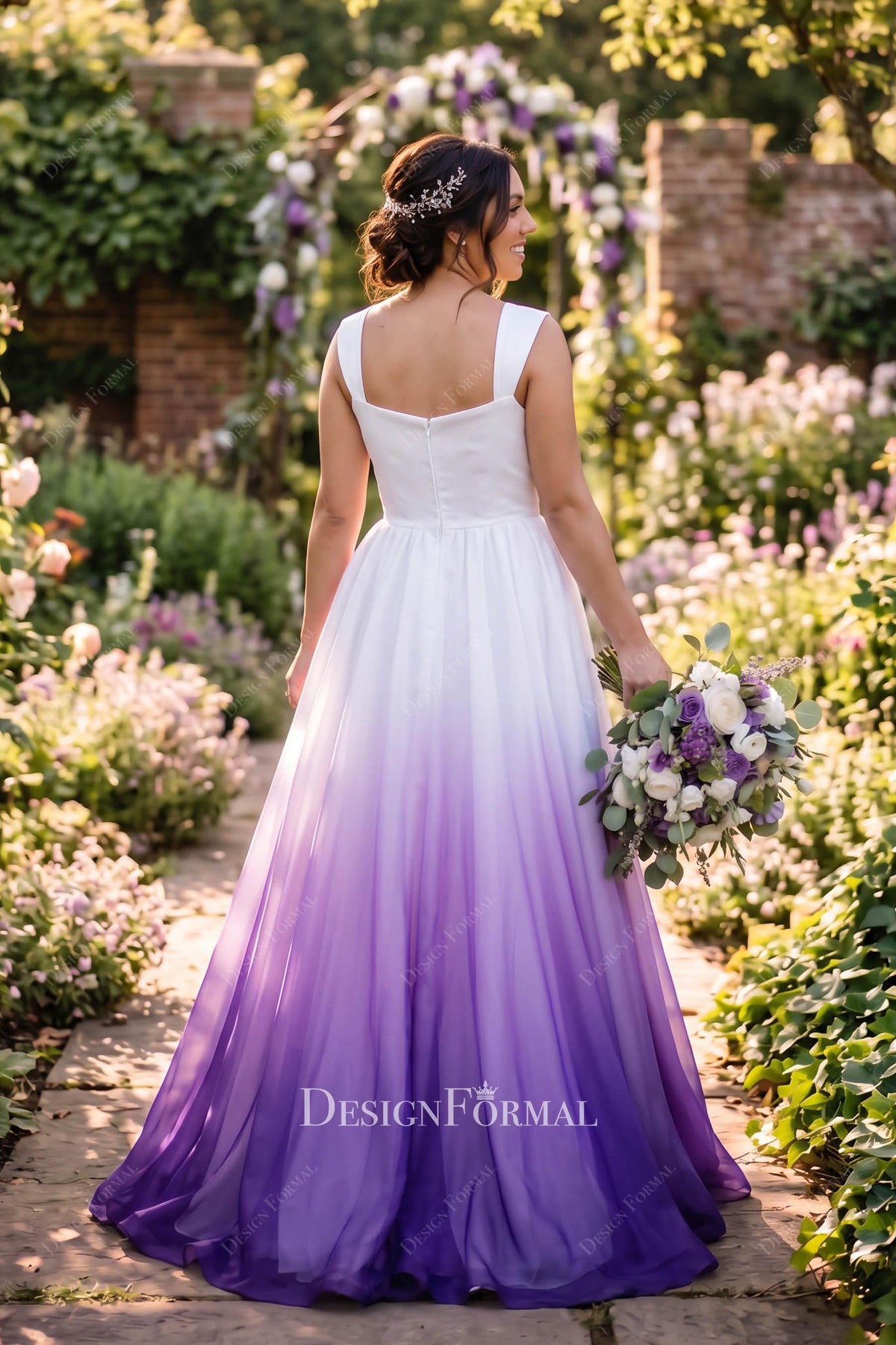 ombre organza wedding dress-20191-01