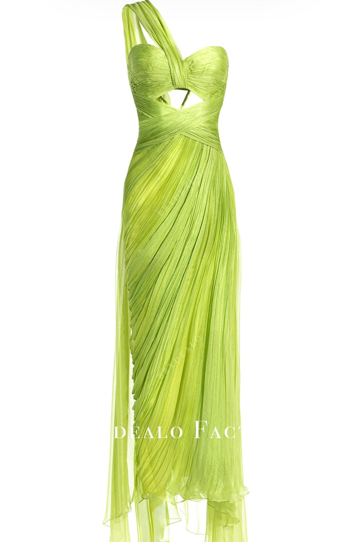 white christmas dresses Custom One Shoulder Glitter Chiffon Prom Dress