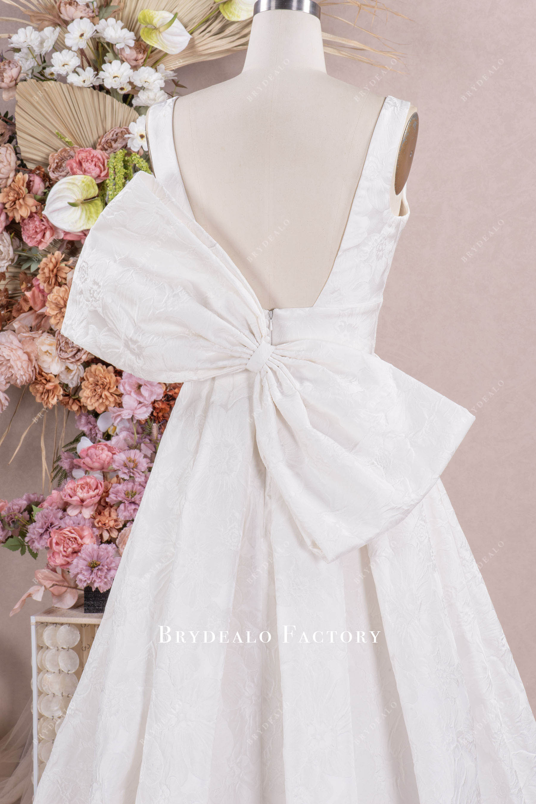 open back wedding dress