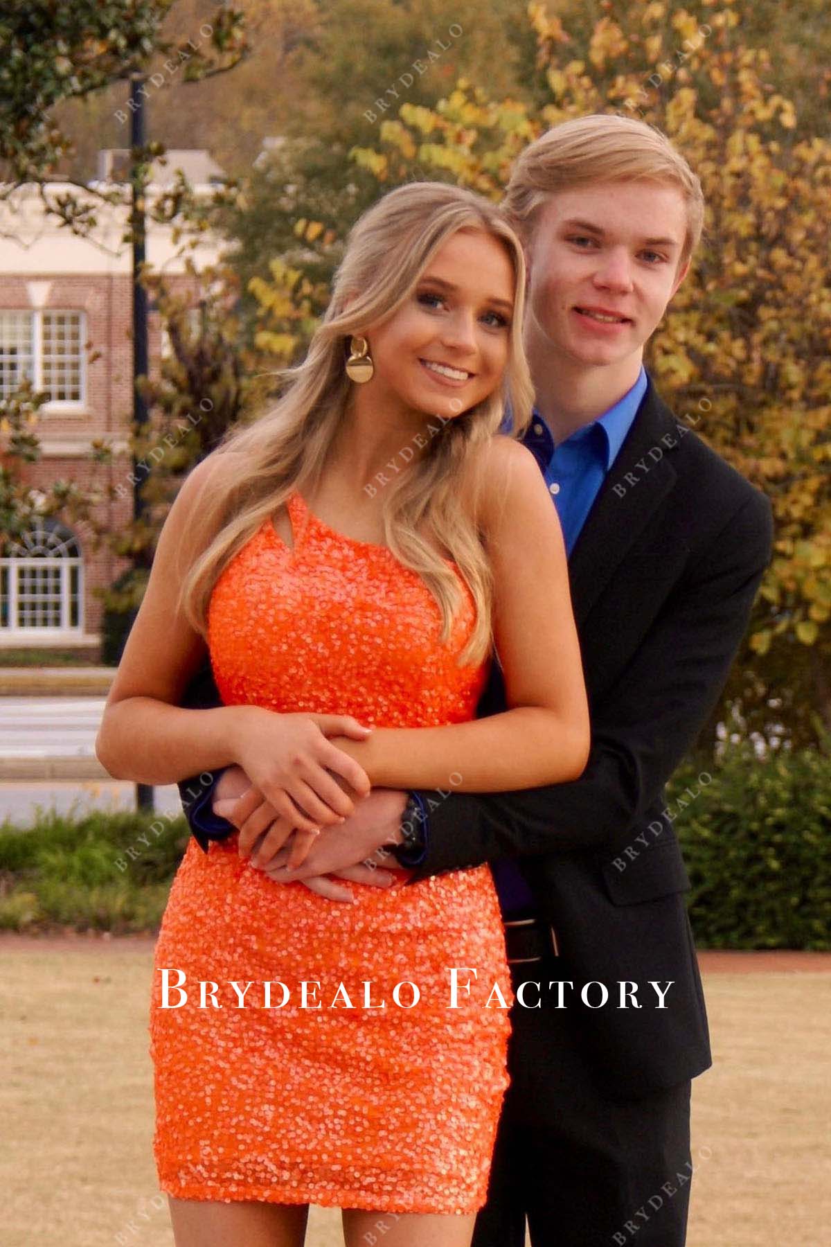 open lace back dress Homecoming Dress