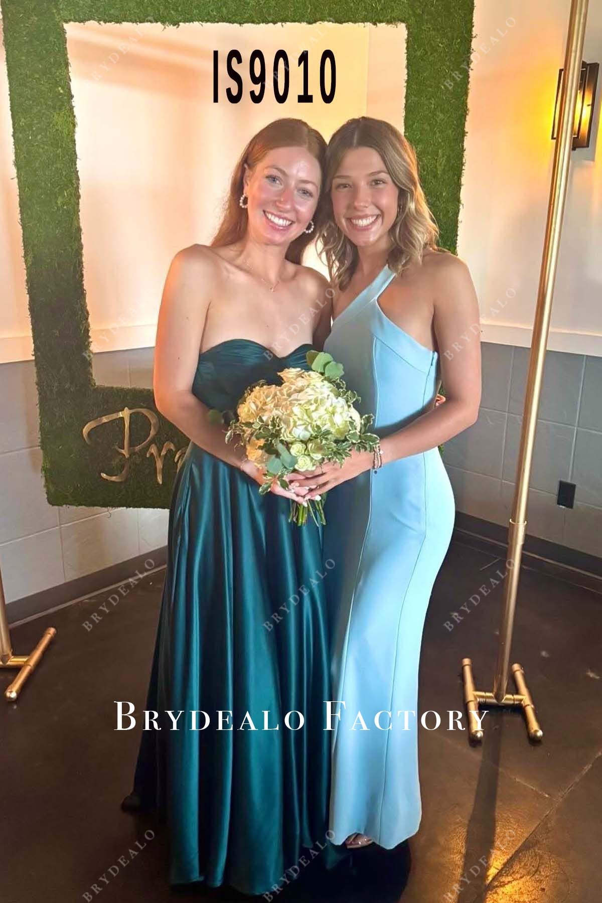 peacock a line prom dress