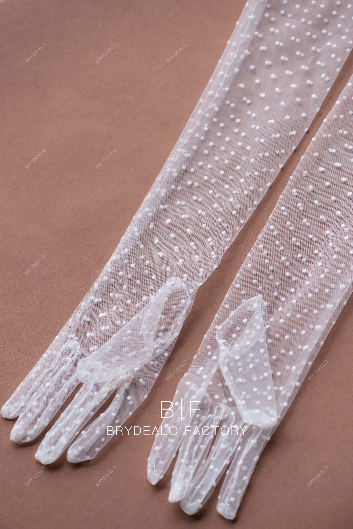 polka dot finger gloves