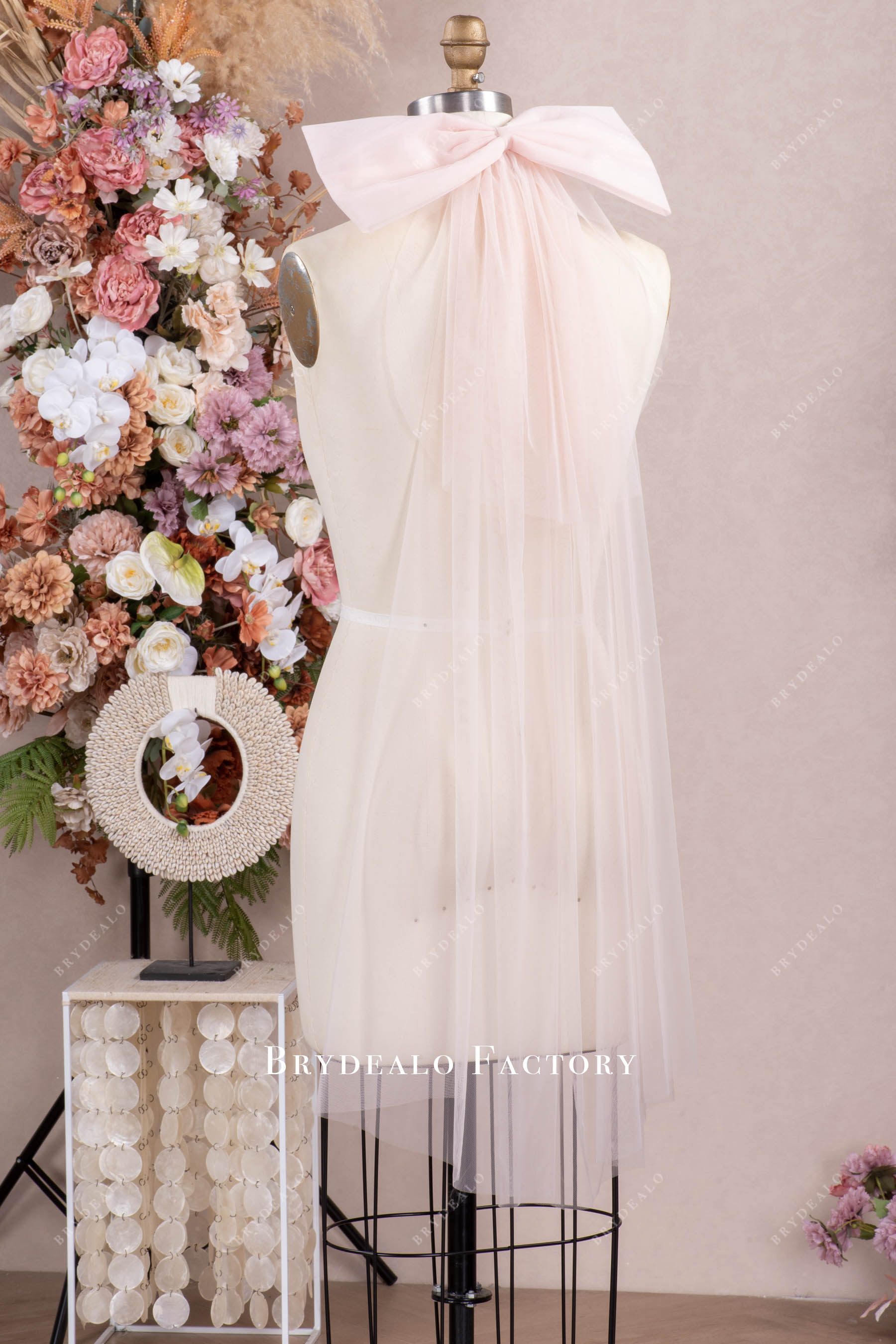 raw cut edge tulle wedding veil