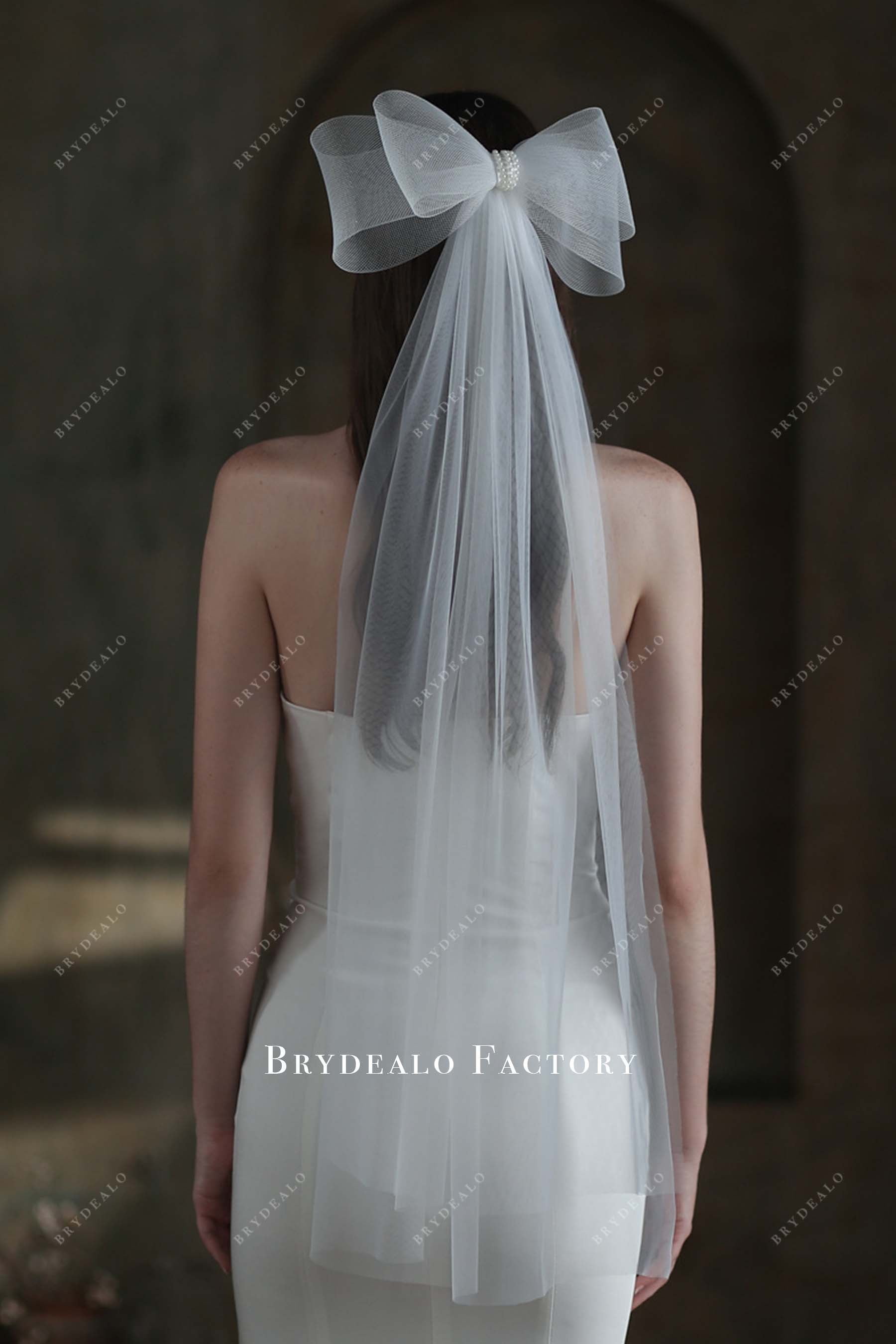 raw cut wedding veil