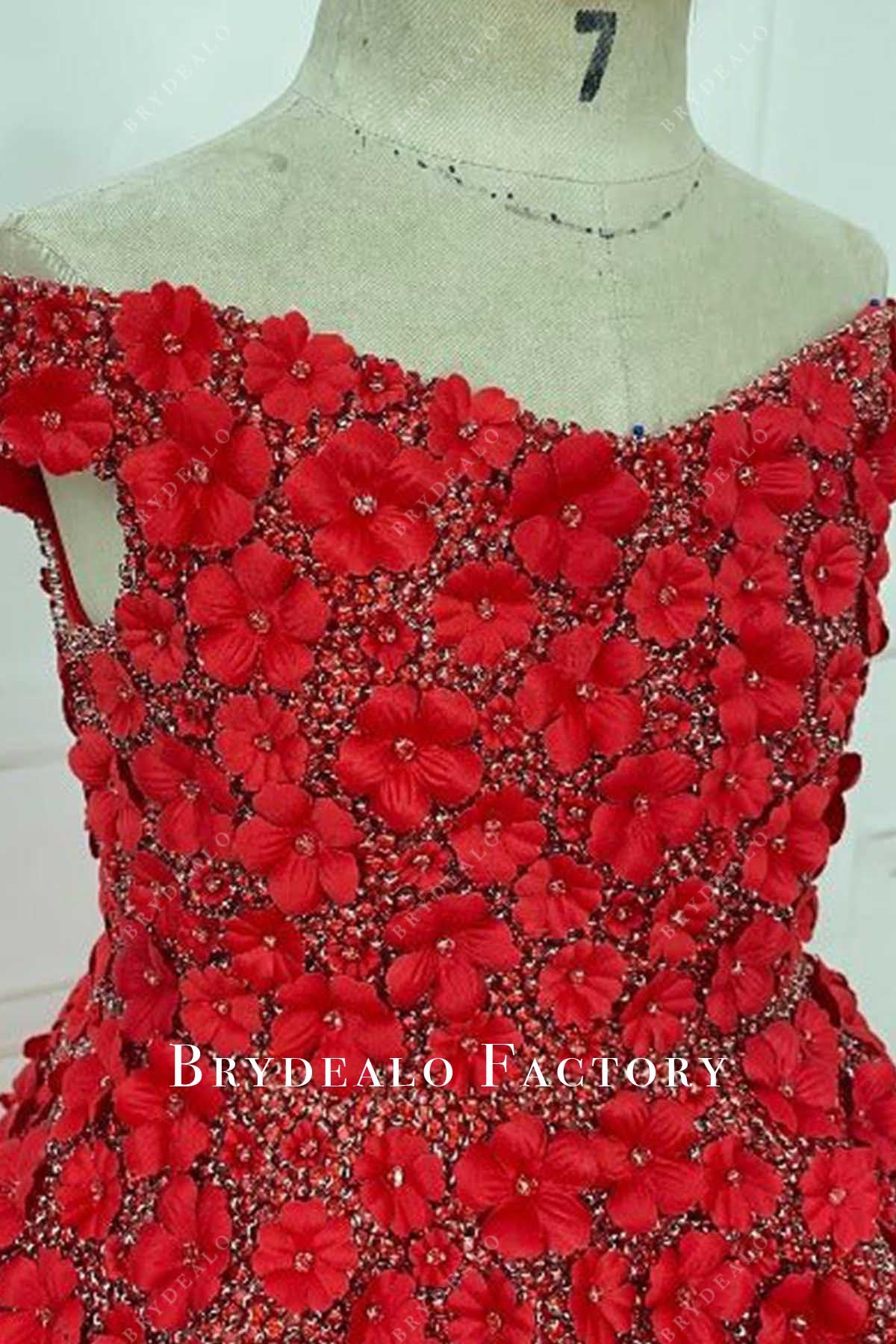 red lace v neck pageant dress