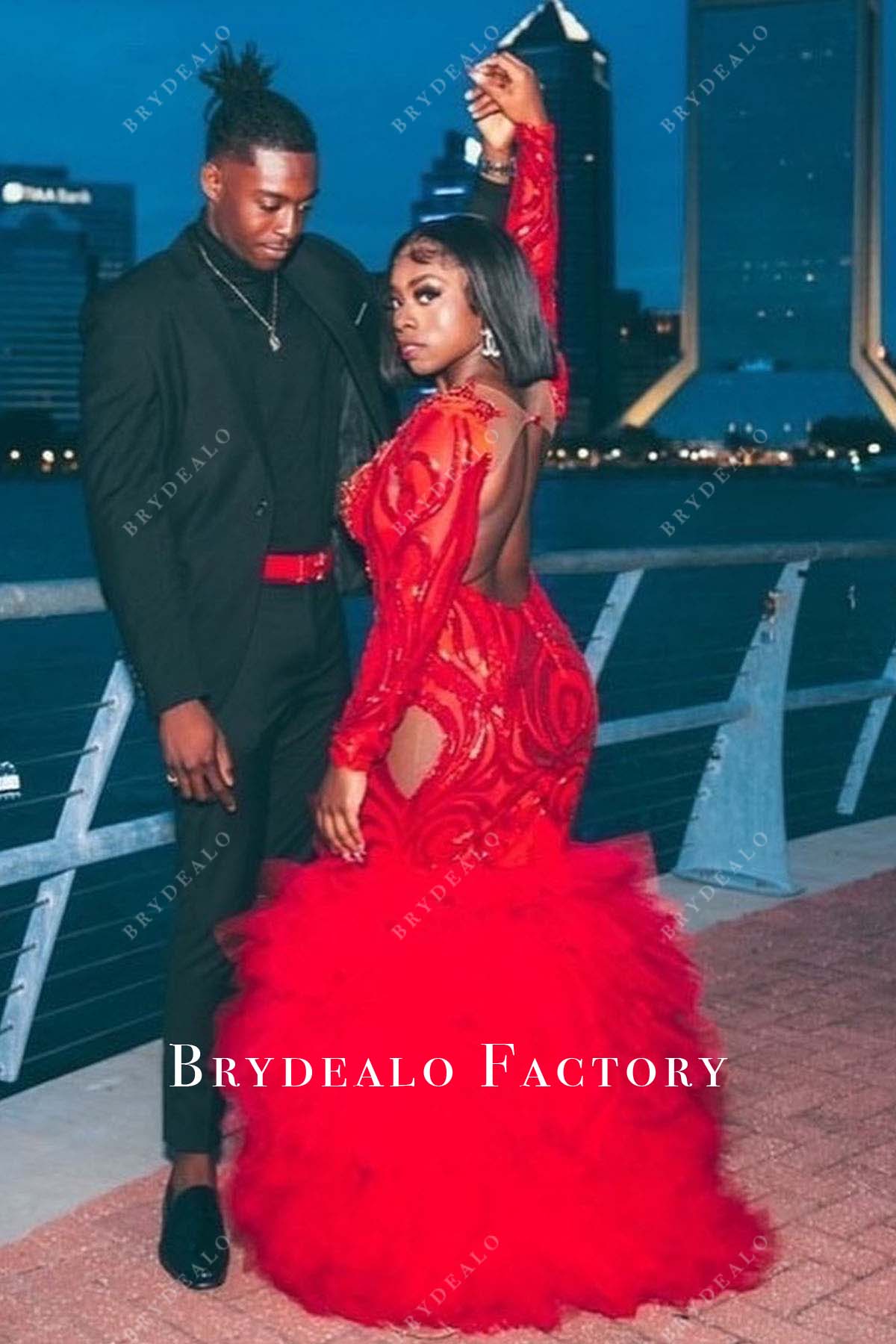 red sequin open back prom dress Red Sparkly Deep V Open Back Prom Dress SS303 Viniodress