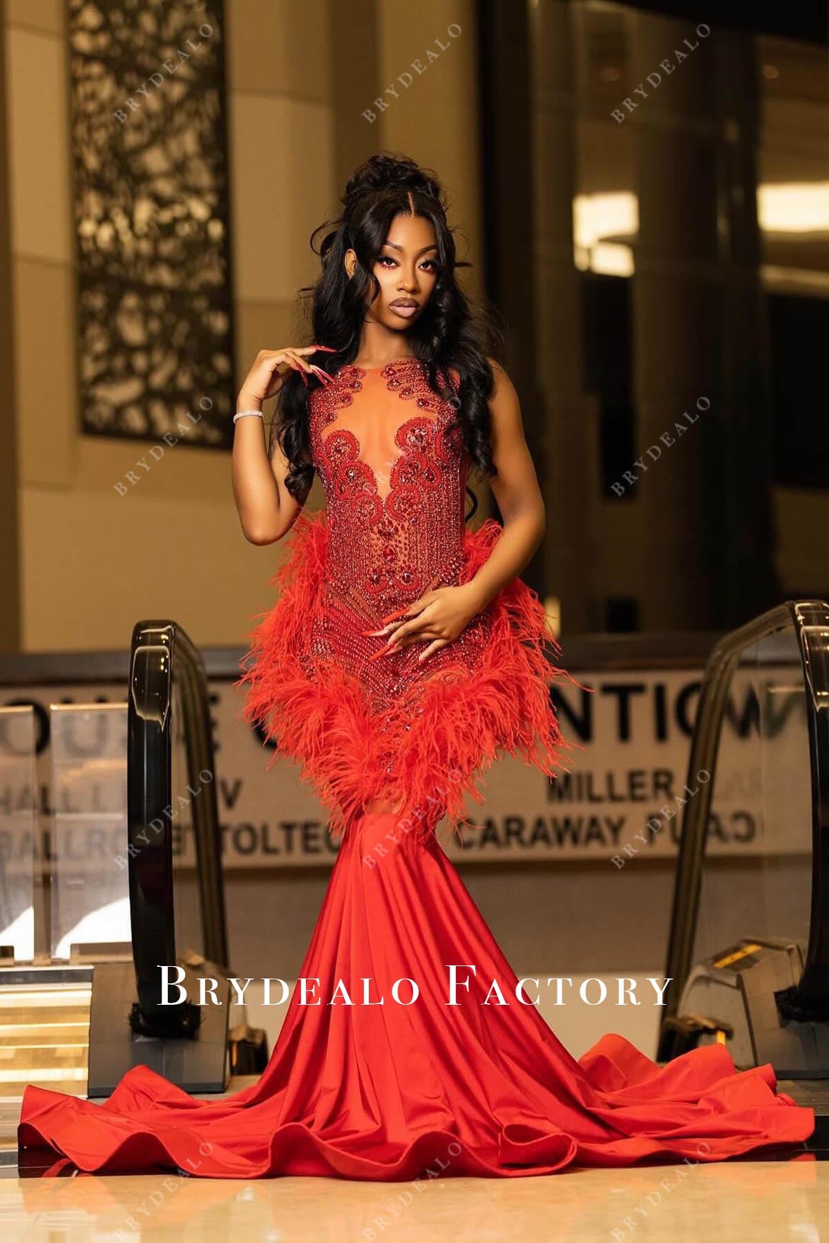 open lace back dress Elegant One Shoulder Lace-Up Back Floral Applique Prom Dress Pink / XL