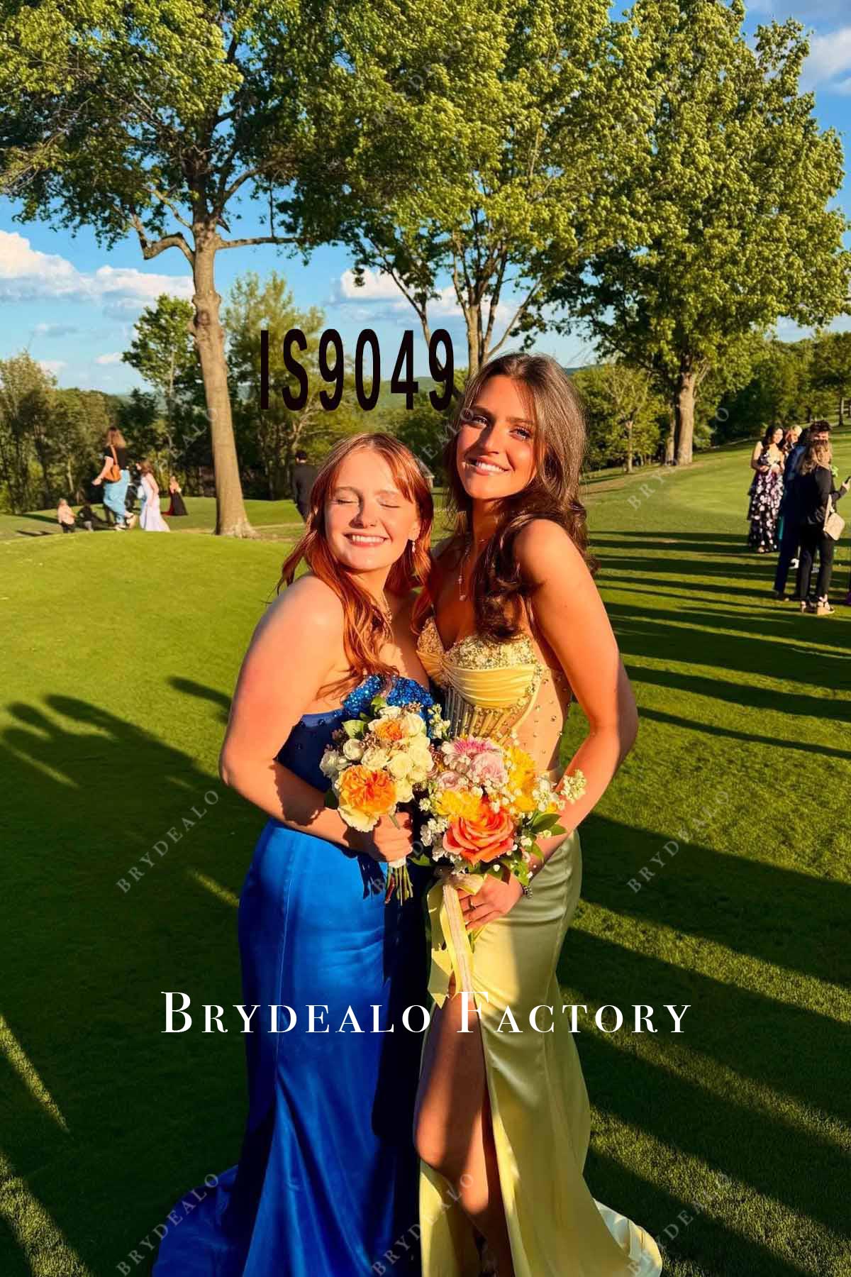 royal blue mermaid prom dress