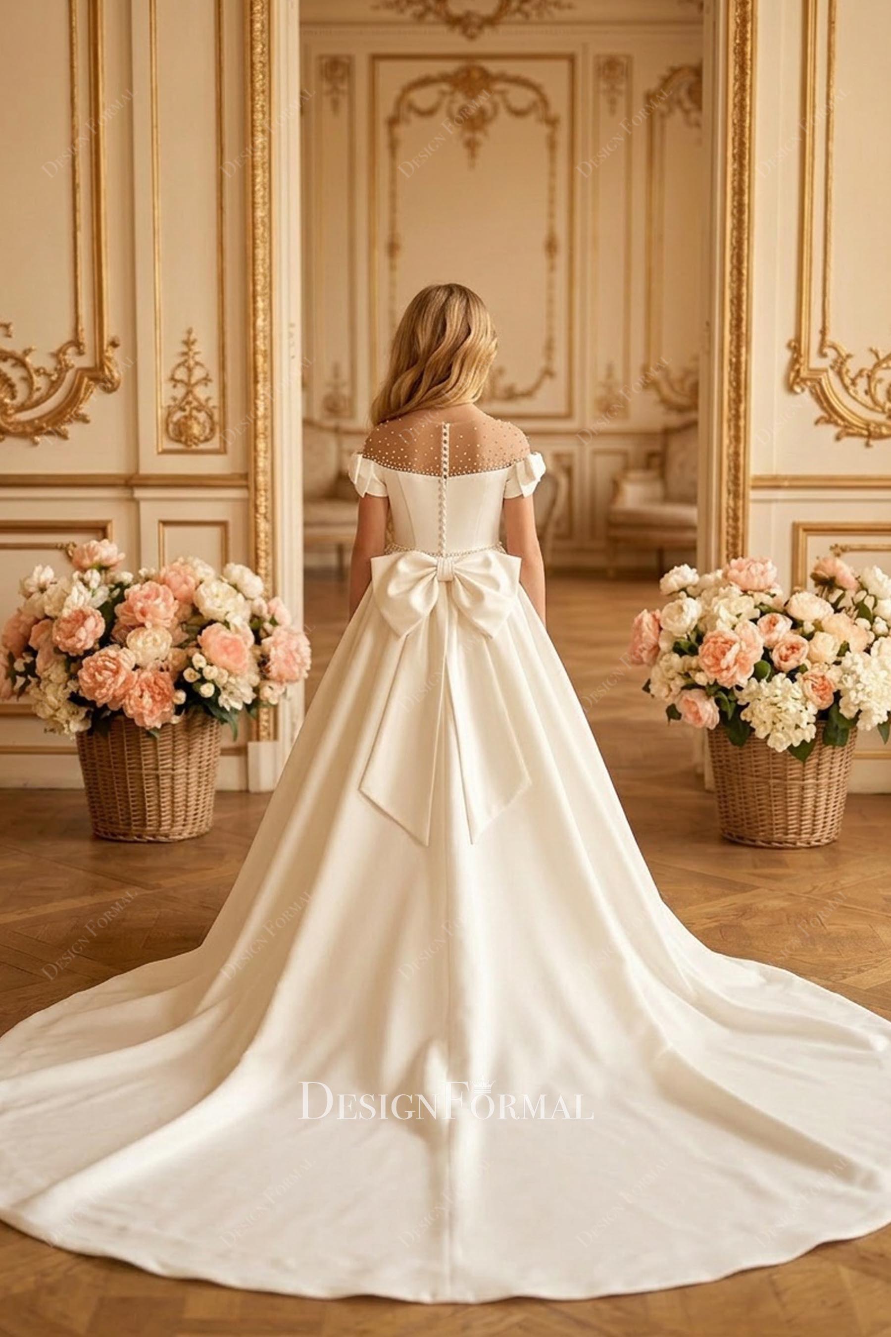 royal chapel train first communion gown