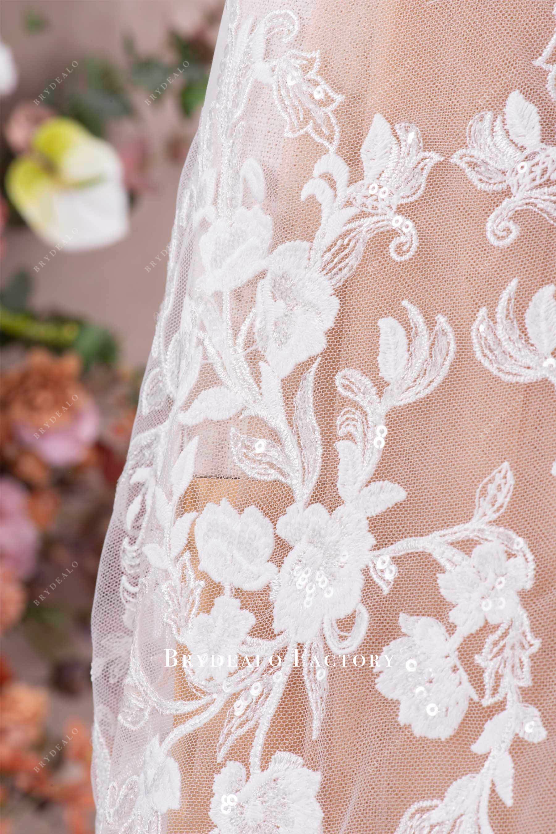 sequin embroidery lace