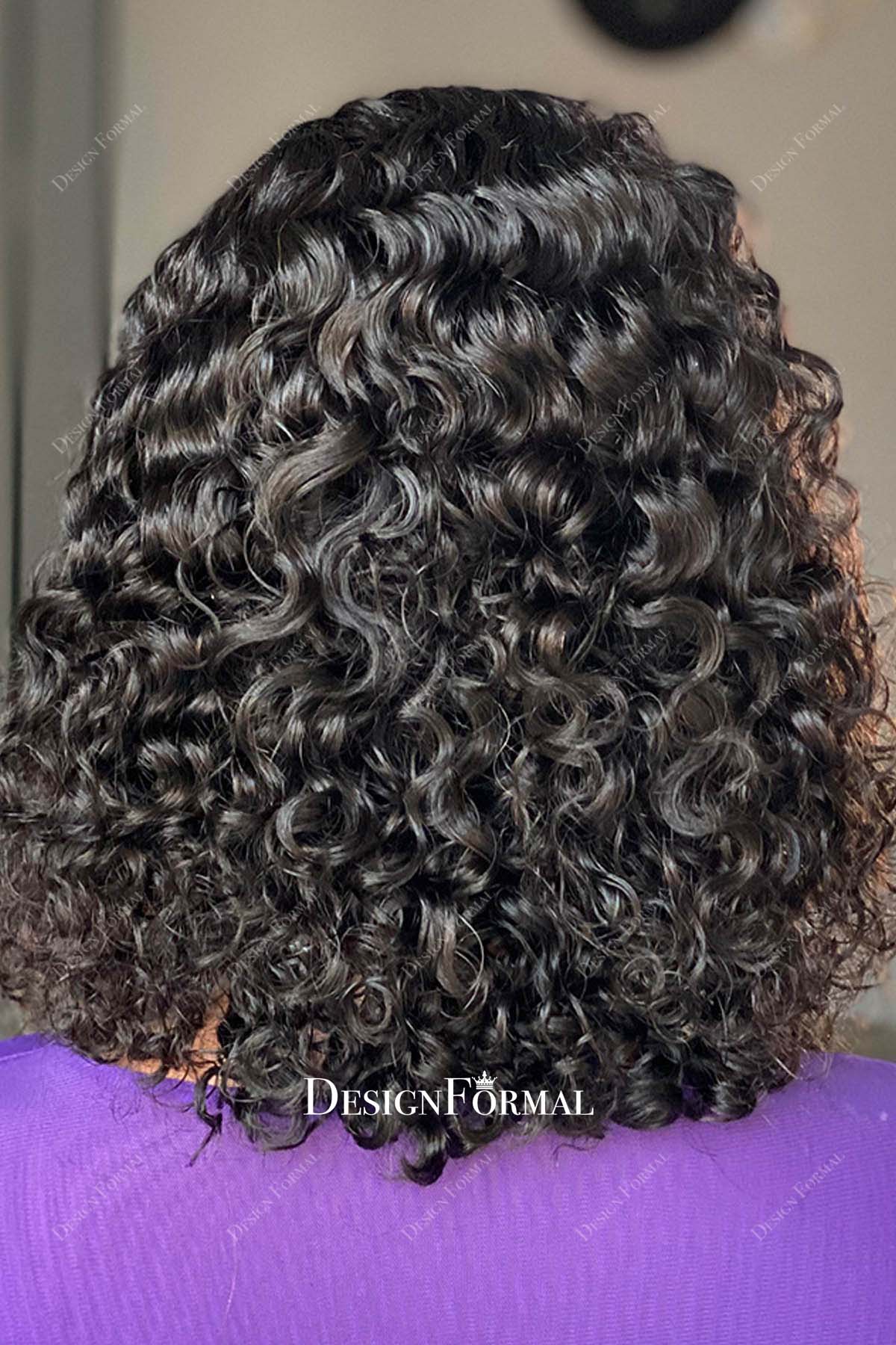 shoulder length curly wig