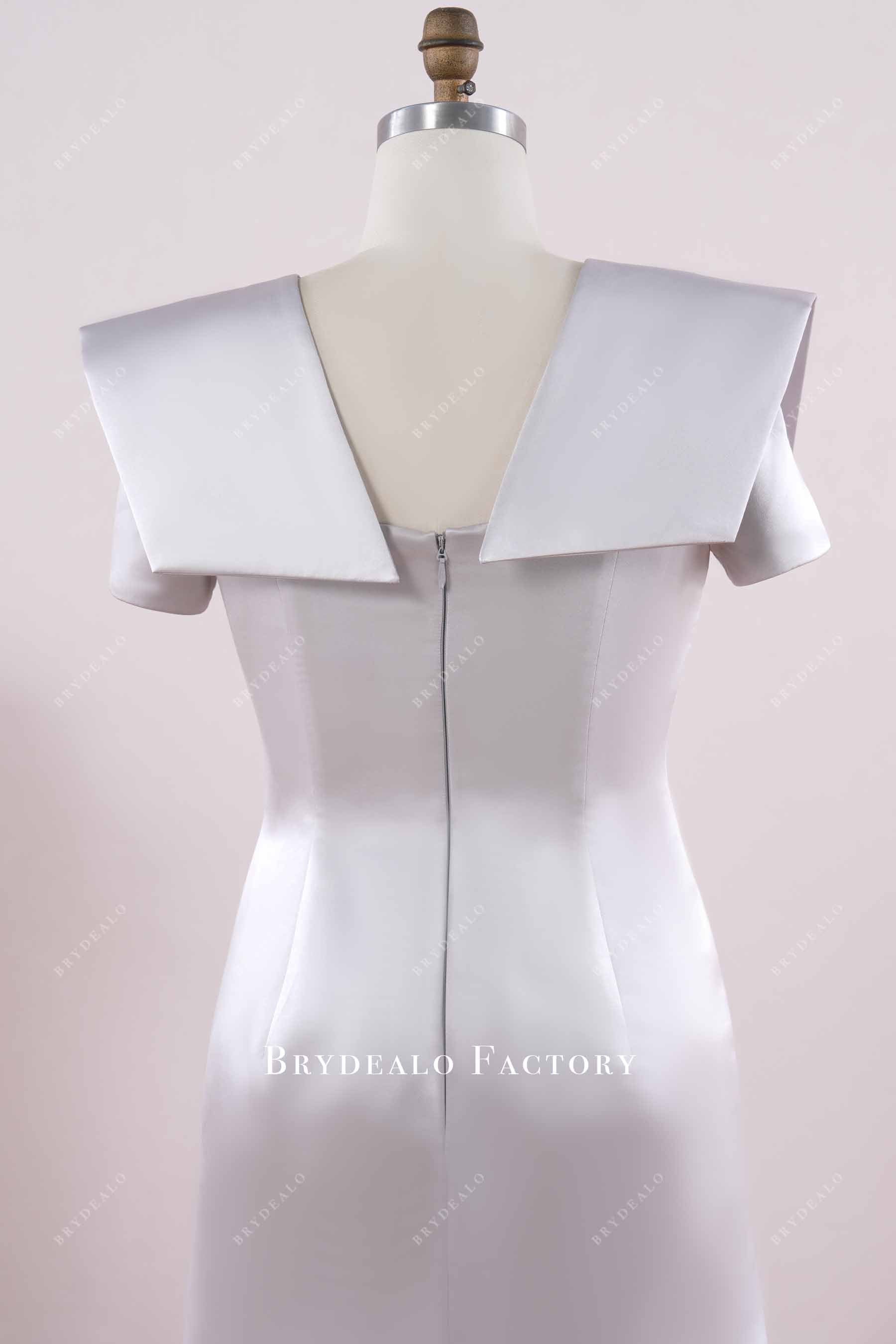 shoulder panel formal dress