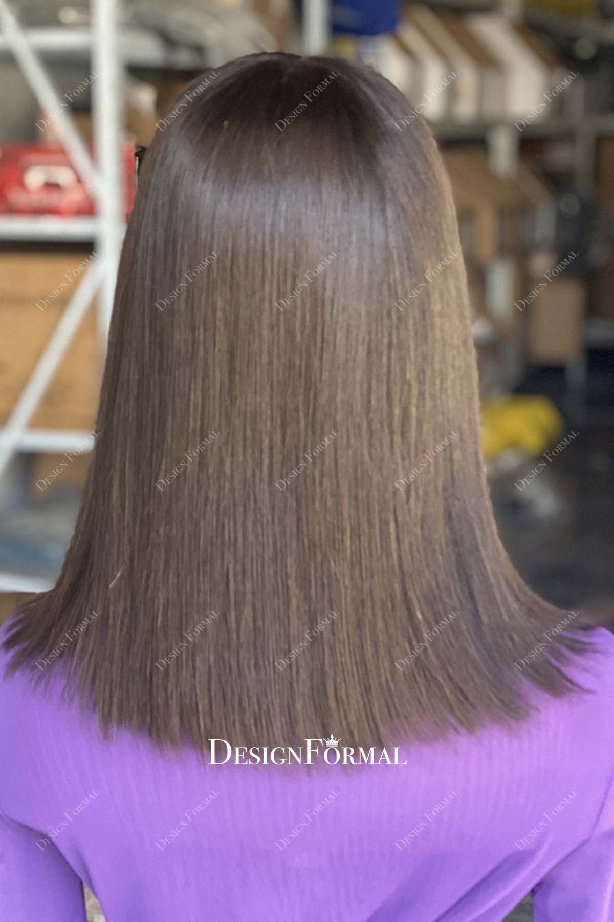 silky shoulder length Bob wig