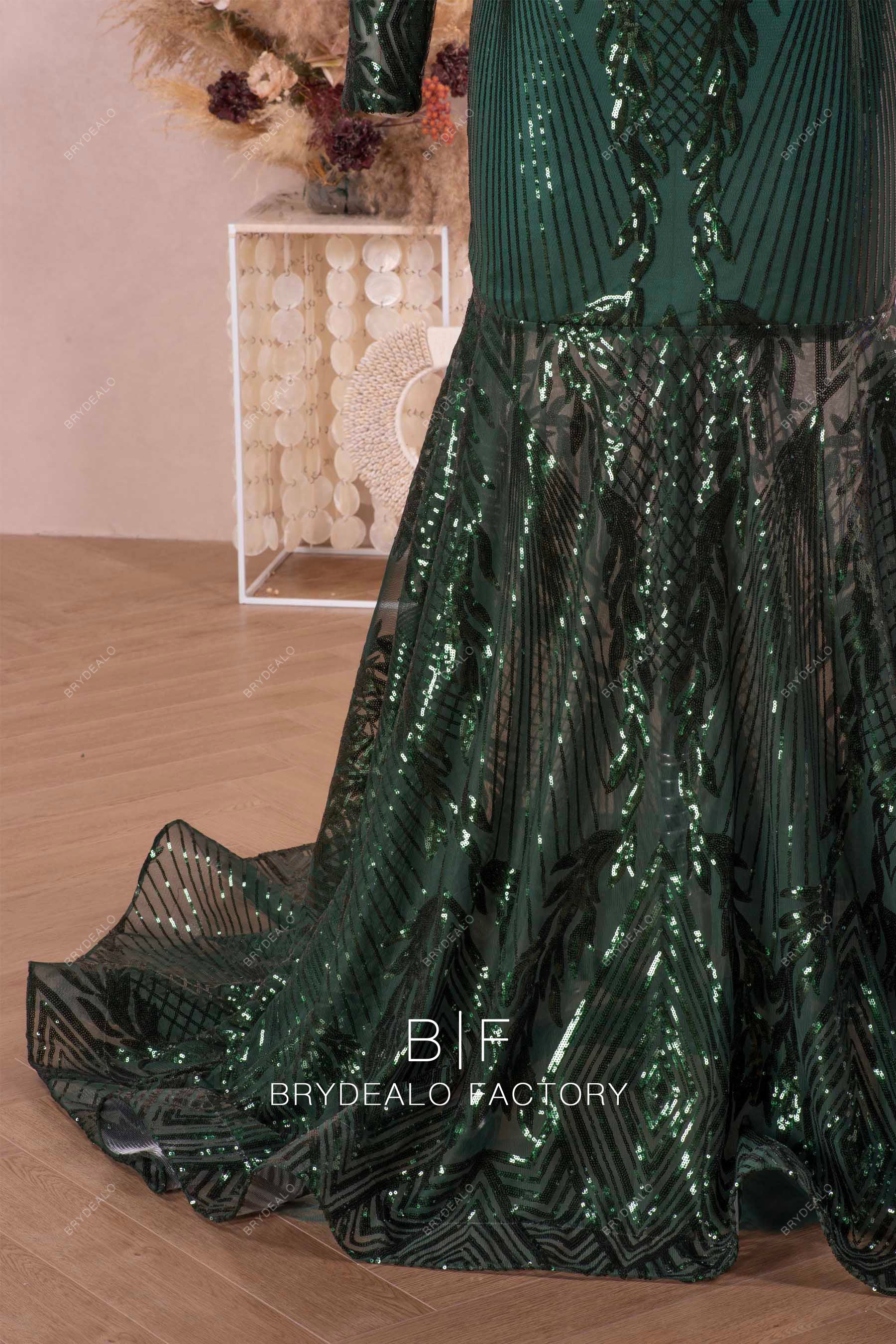 sparkly horsehair prom gown