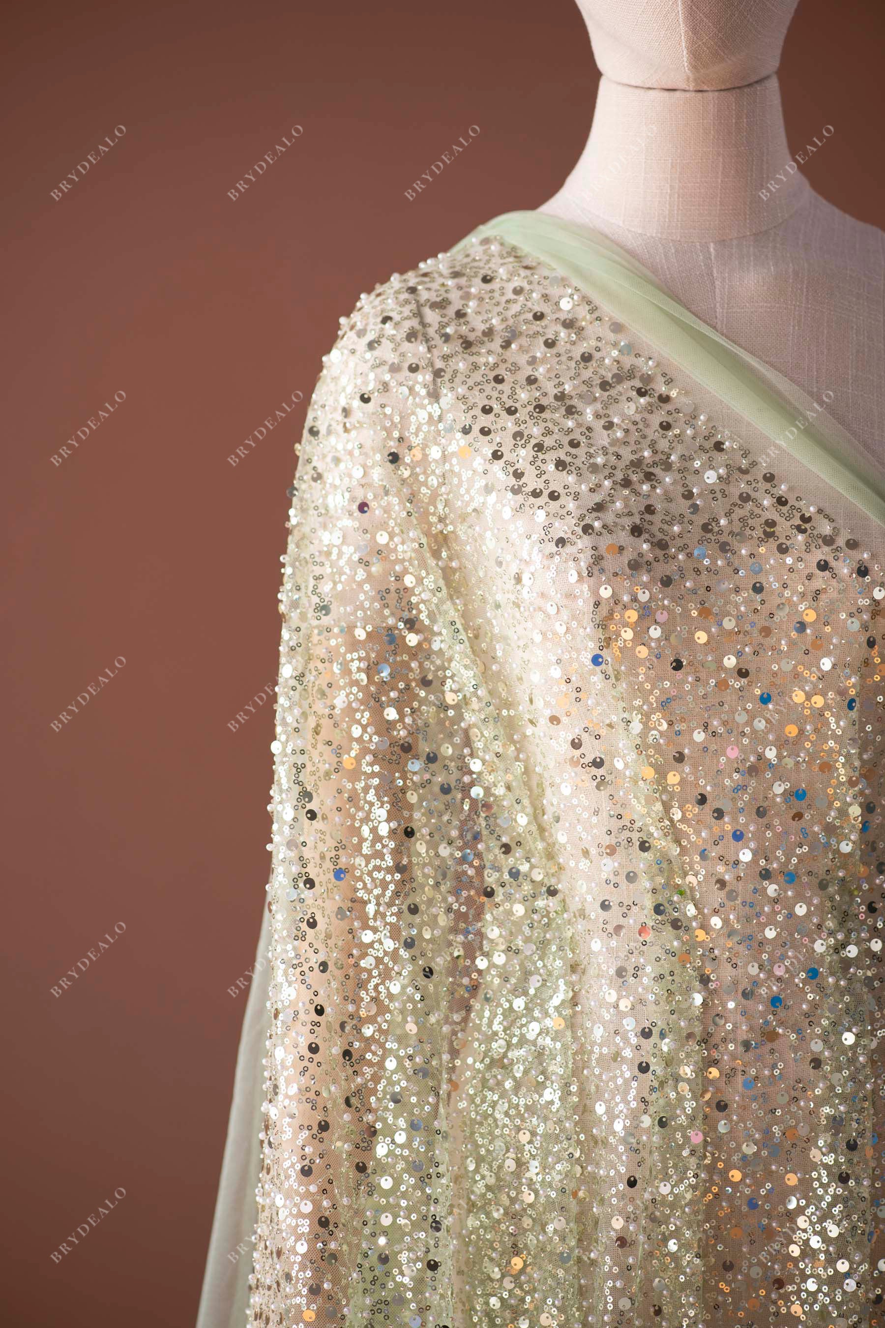 sparkly sequin beading mesh