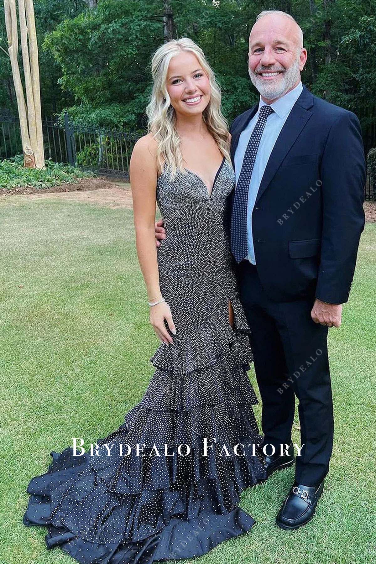 slim fit dress slacks Ombreprom Dark Green Homecoming Dress Strapless A Line Appliques Tulle Mini Prom Dress