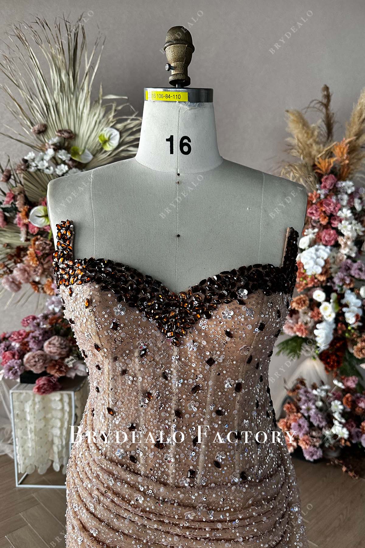 strapless sweetheart neck corset plus size gown