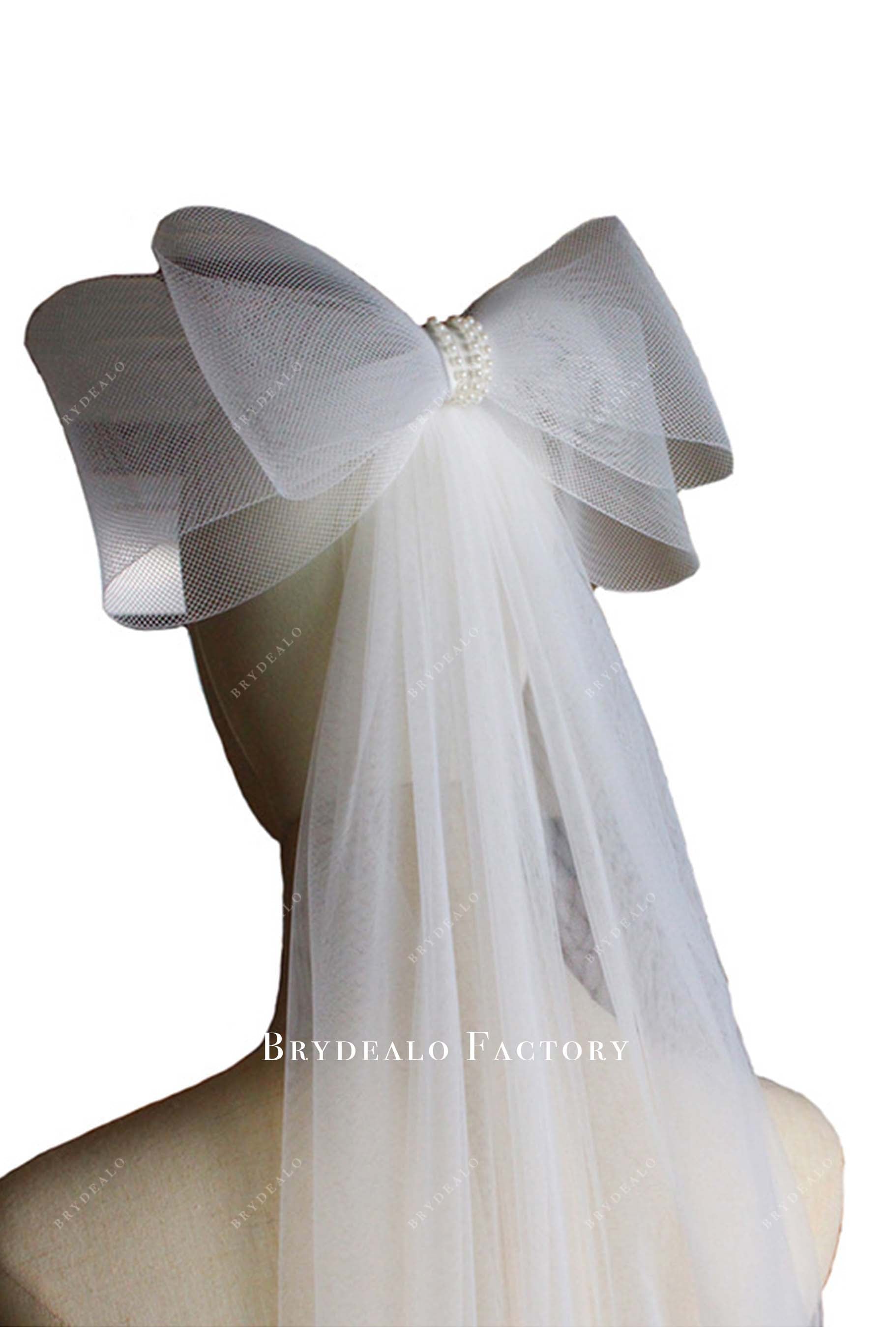 stretch net wedding veil