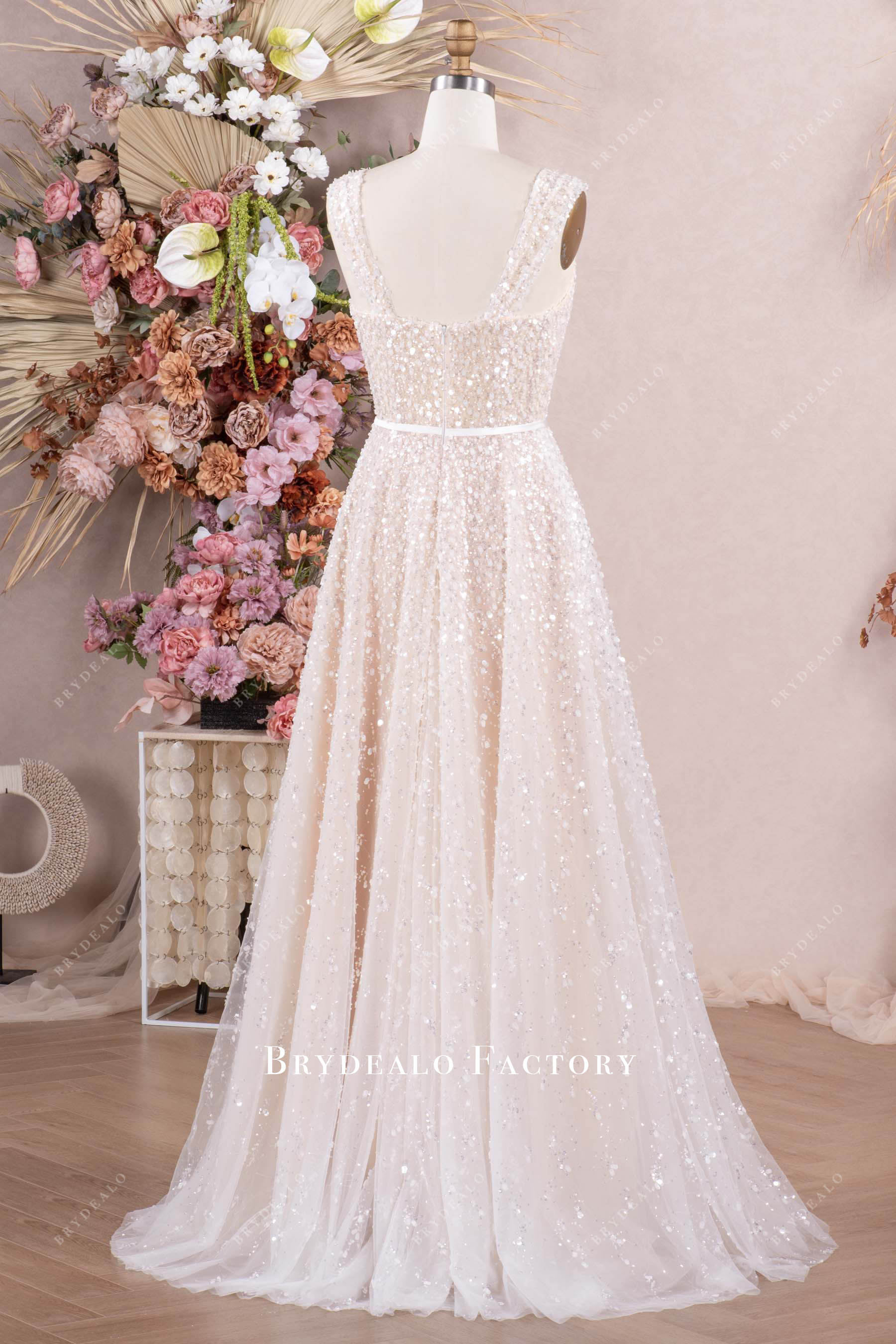 sweep train wedding dress