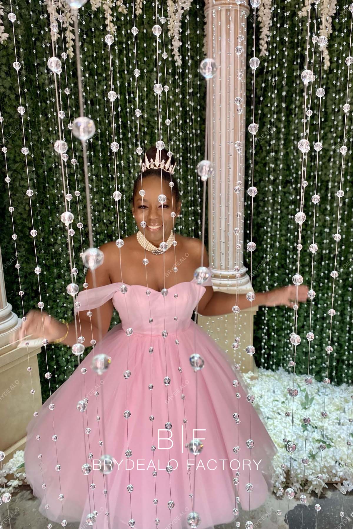 Off the Shoulder Sweetheart Neck Short Puffy Party Dress