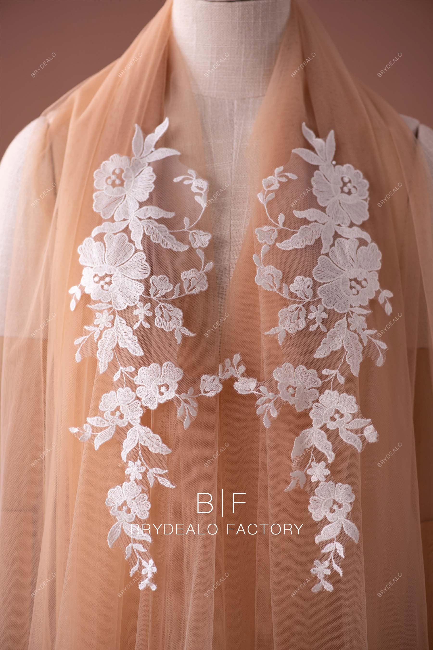 symmetry flower lace appliques