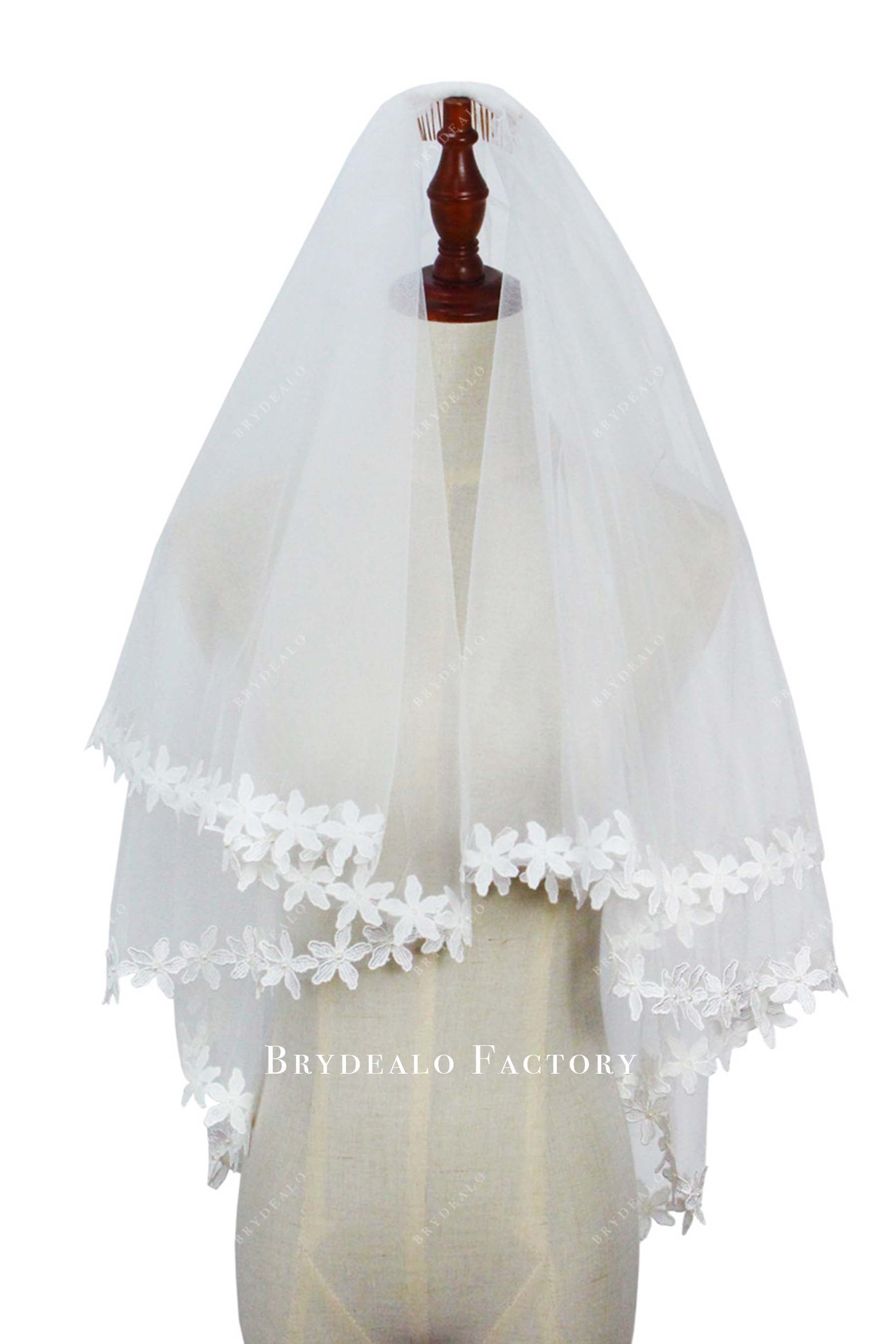tulle with comb bridal veil