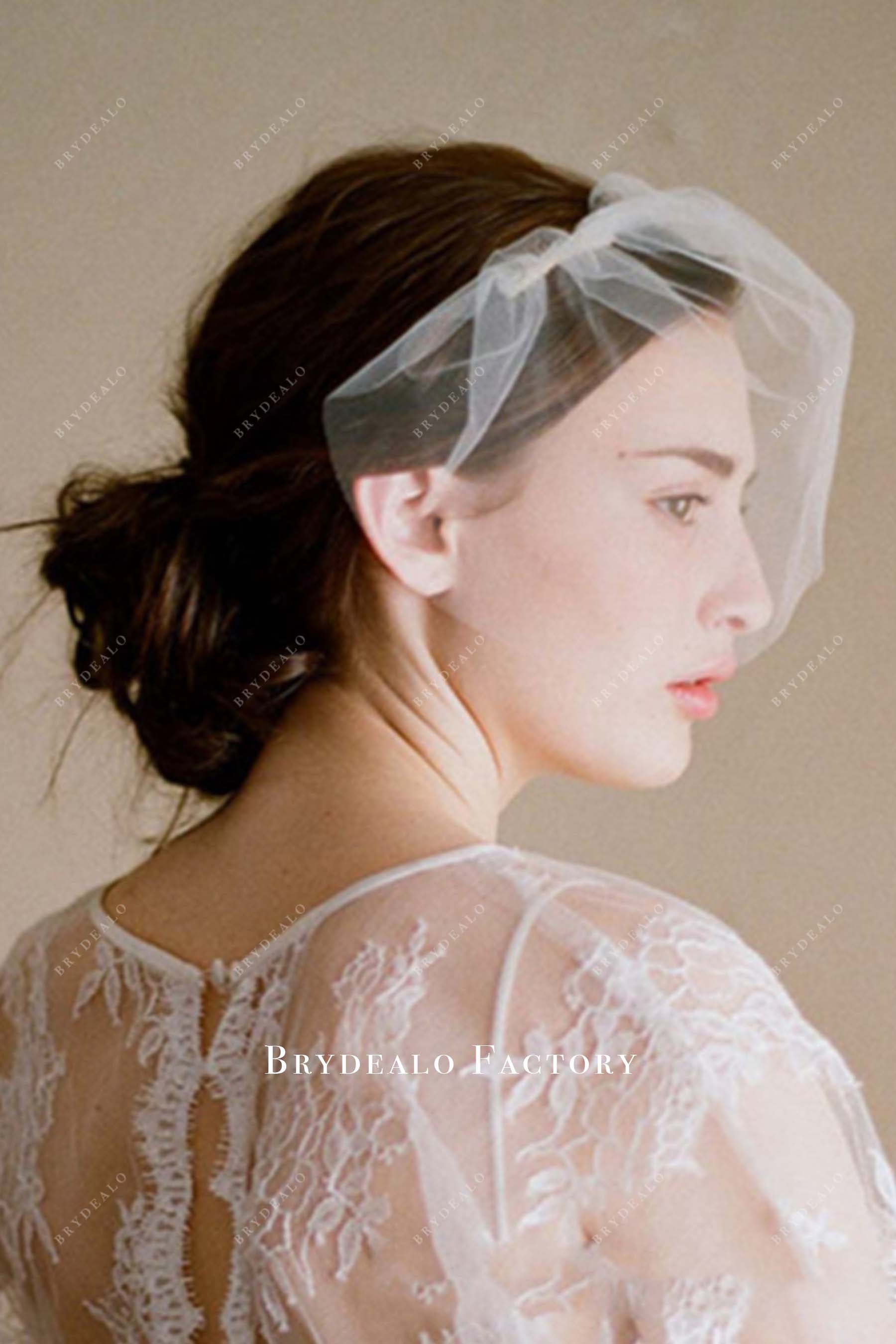 tulle with comb bridal veil