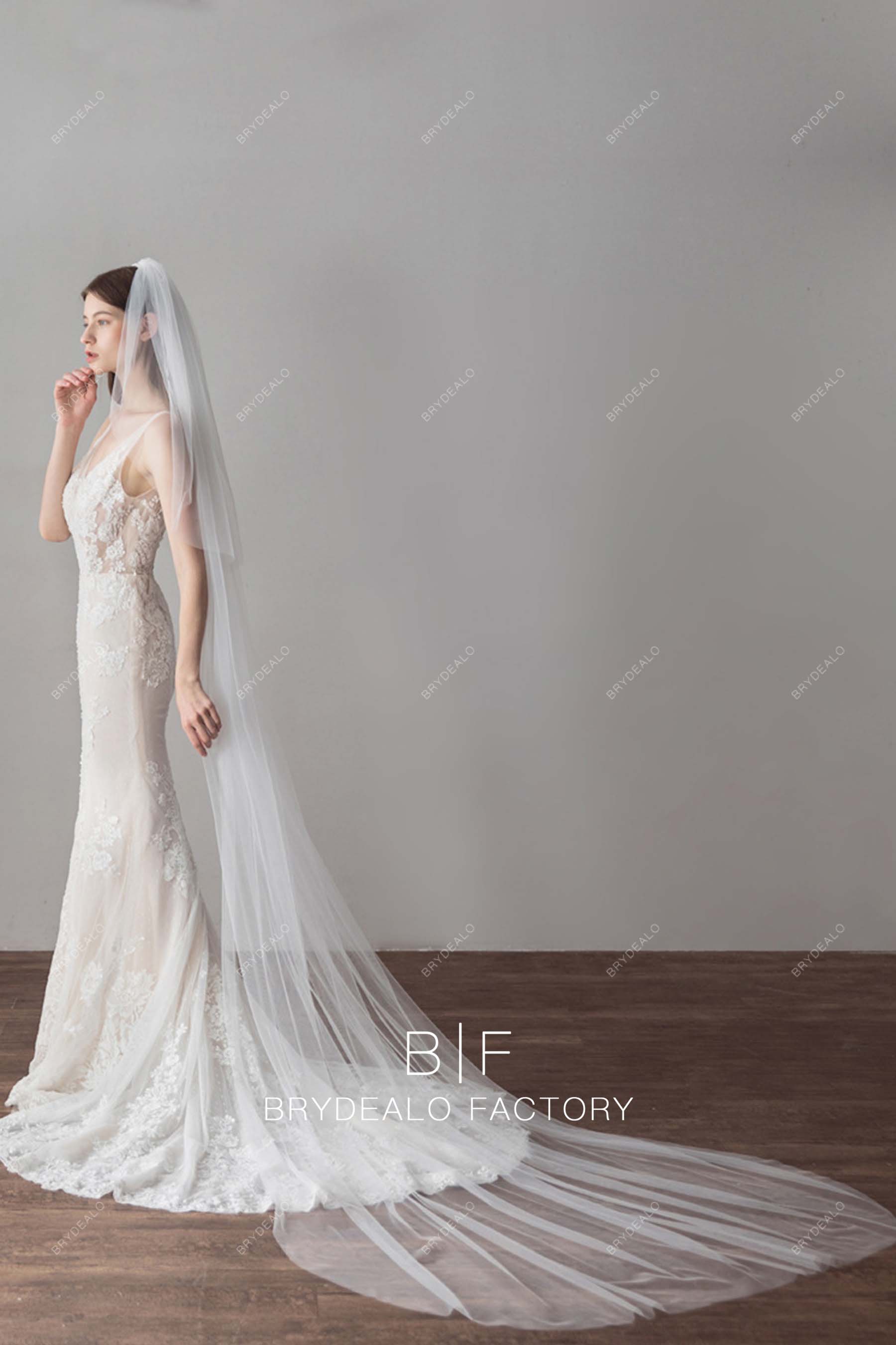 two tier wedding veil