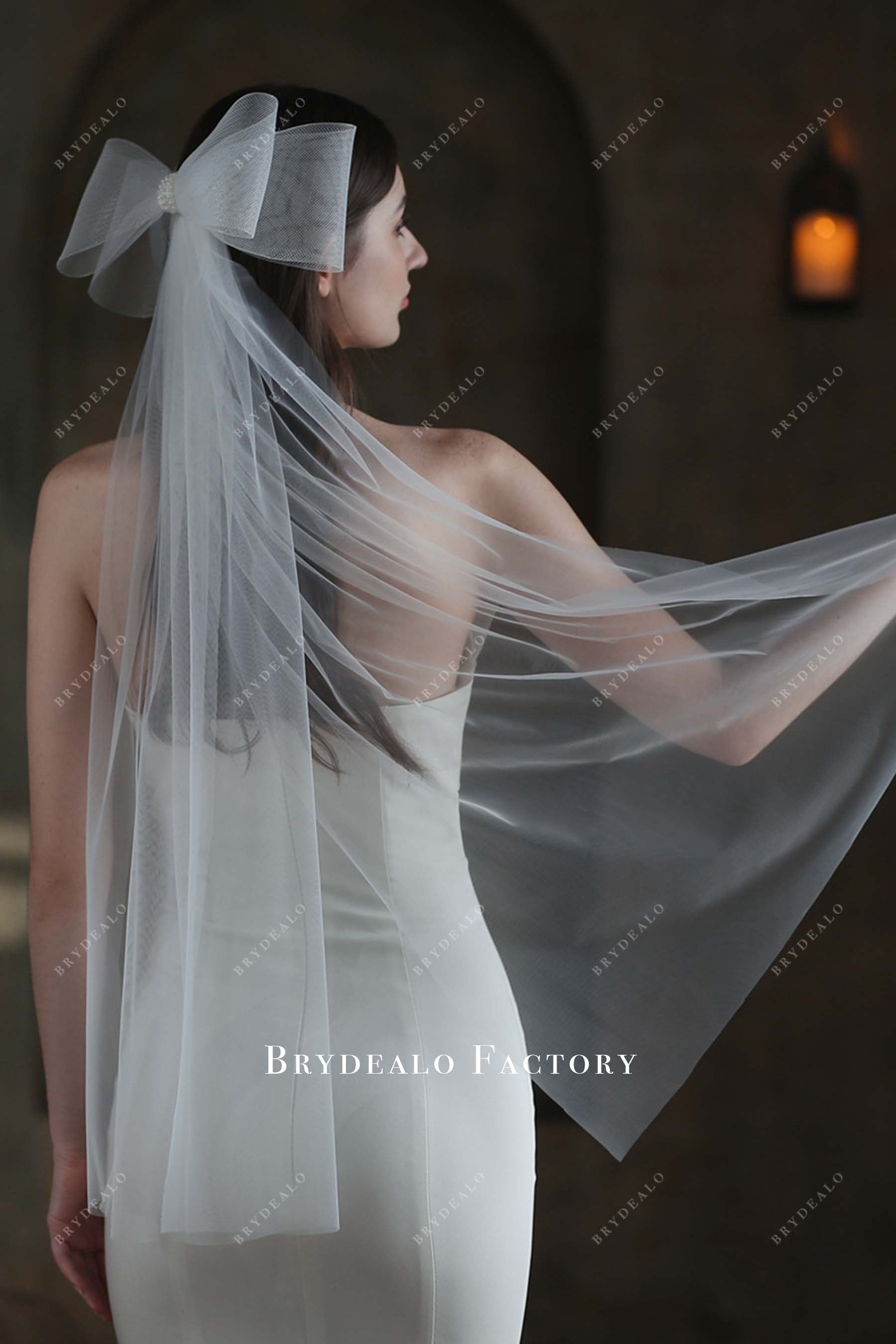 two tier wedding veil