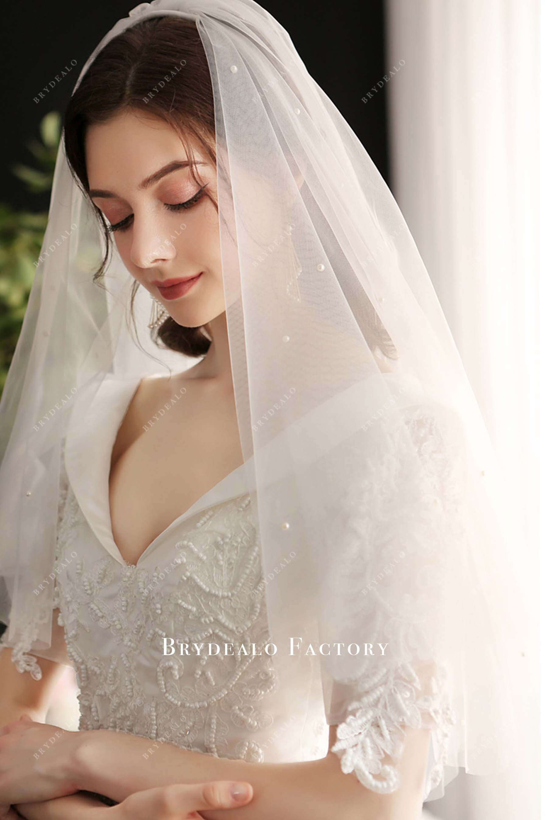 two tier wedding veil